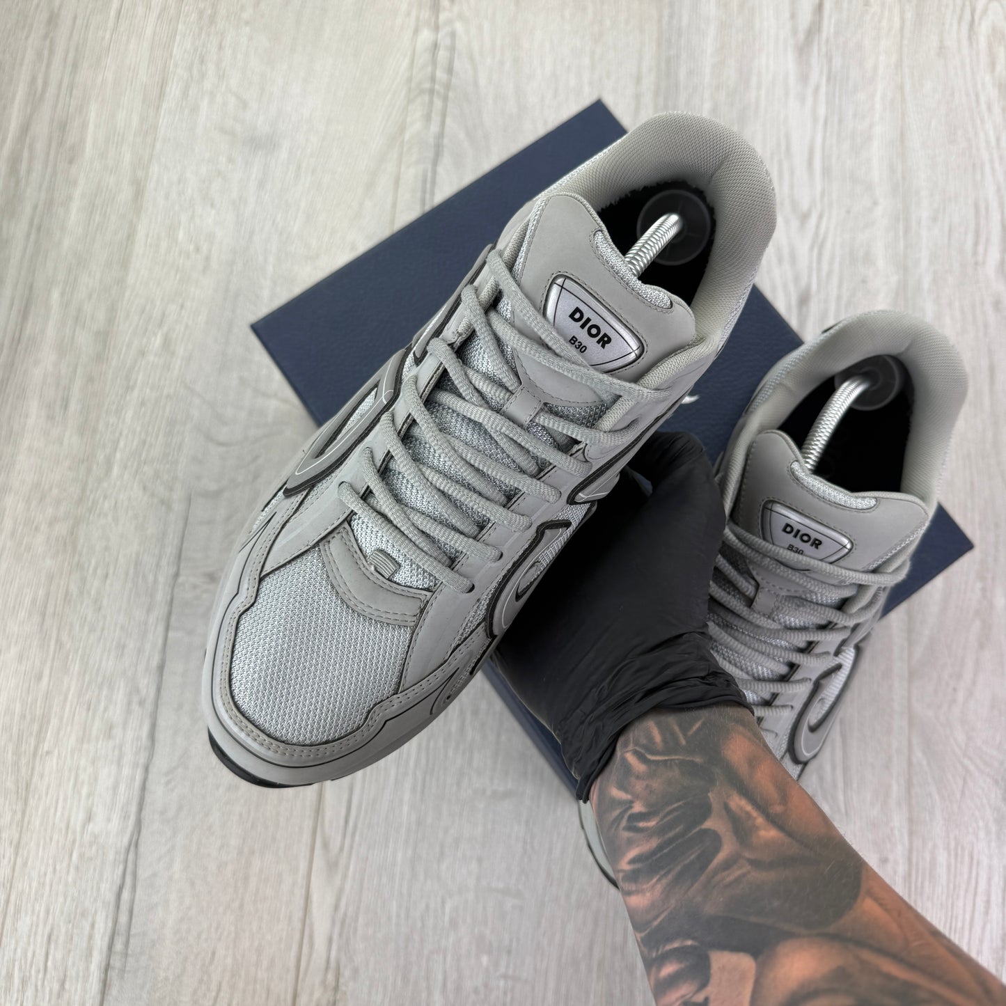 Dior B30 Men’s All Grey Trainers - 45 (Uk 11)