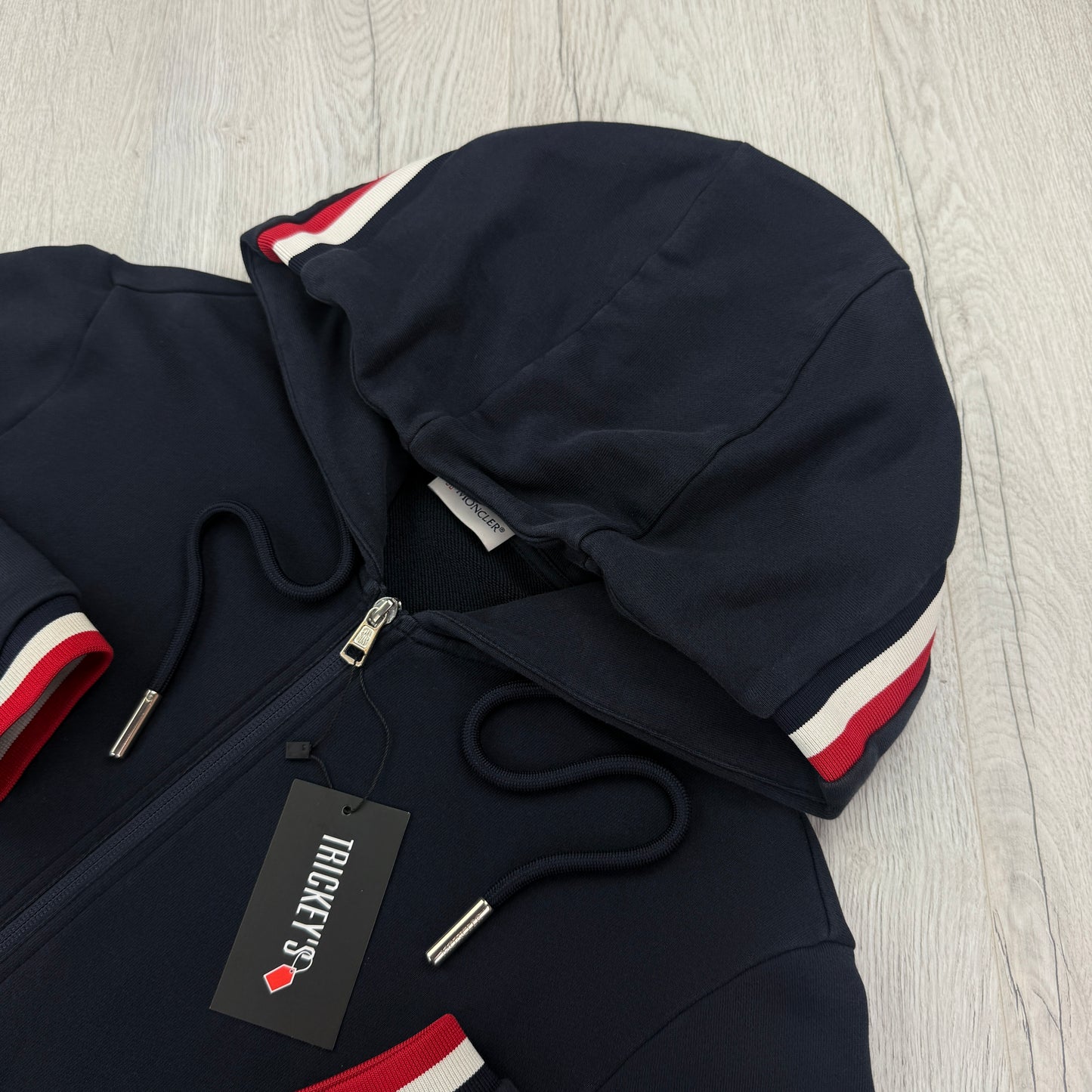 Moncler Men’s Maglia Zip-up Navy Hoodie - Medium