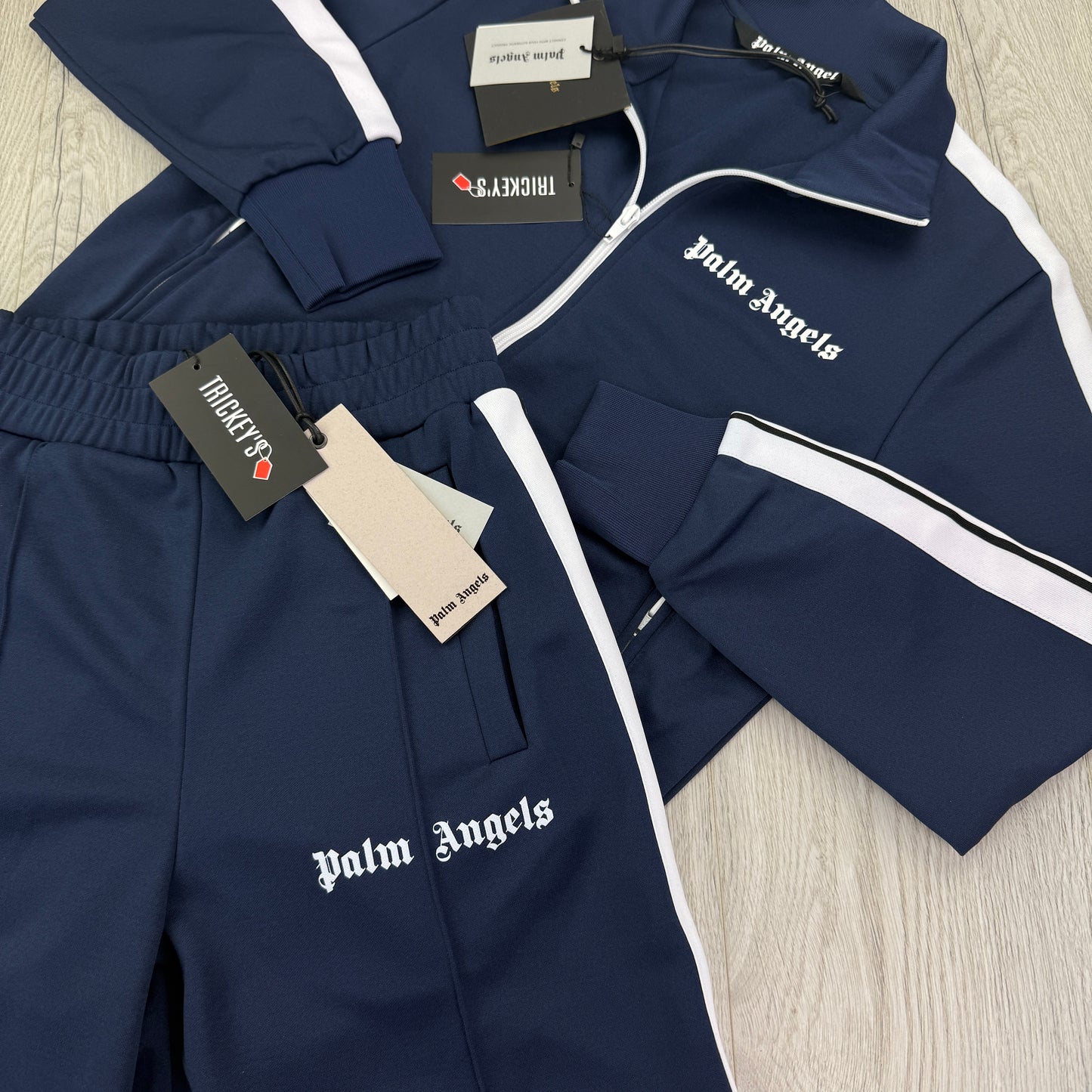 Palm Angels Men’s Navy Track Jacket & Shorts Set