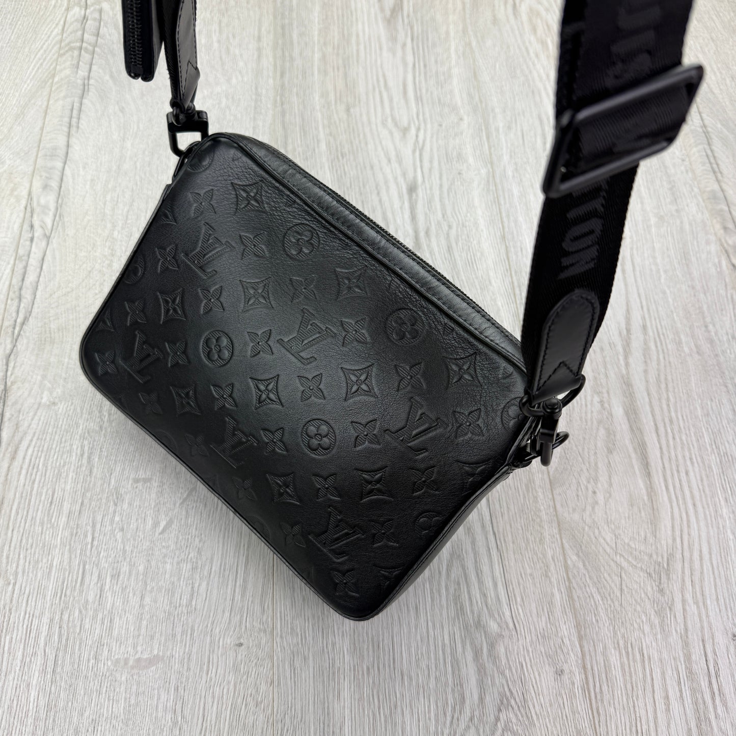 Louis Vuitton Men’s Shadow Black Monogram Duo Messenger Bag