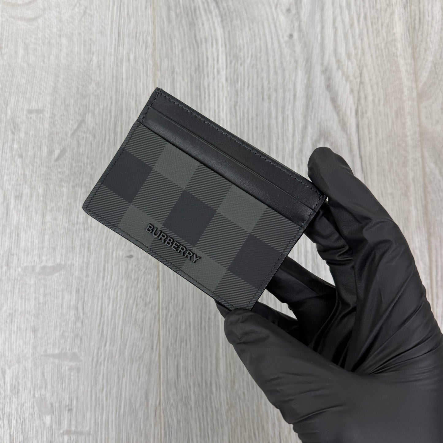 Burberry Check Black Card Case