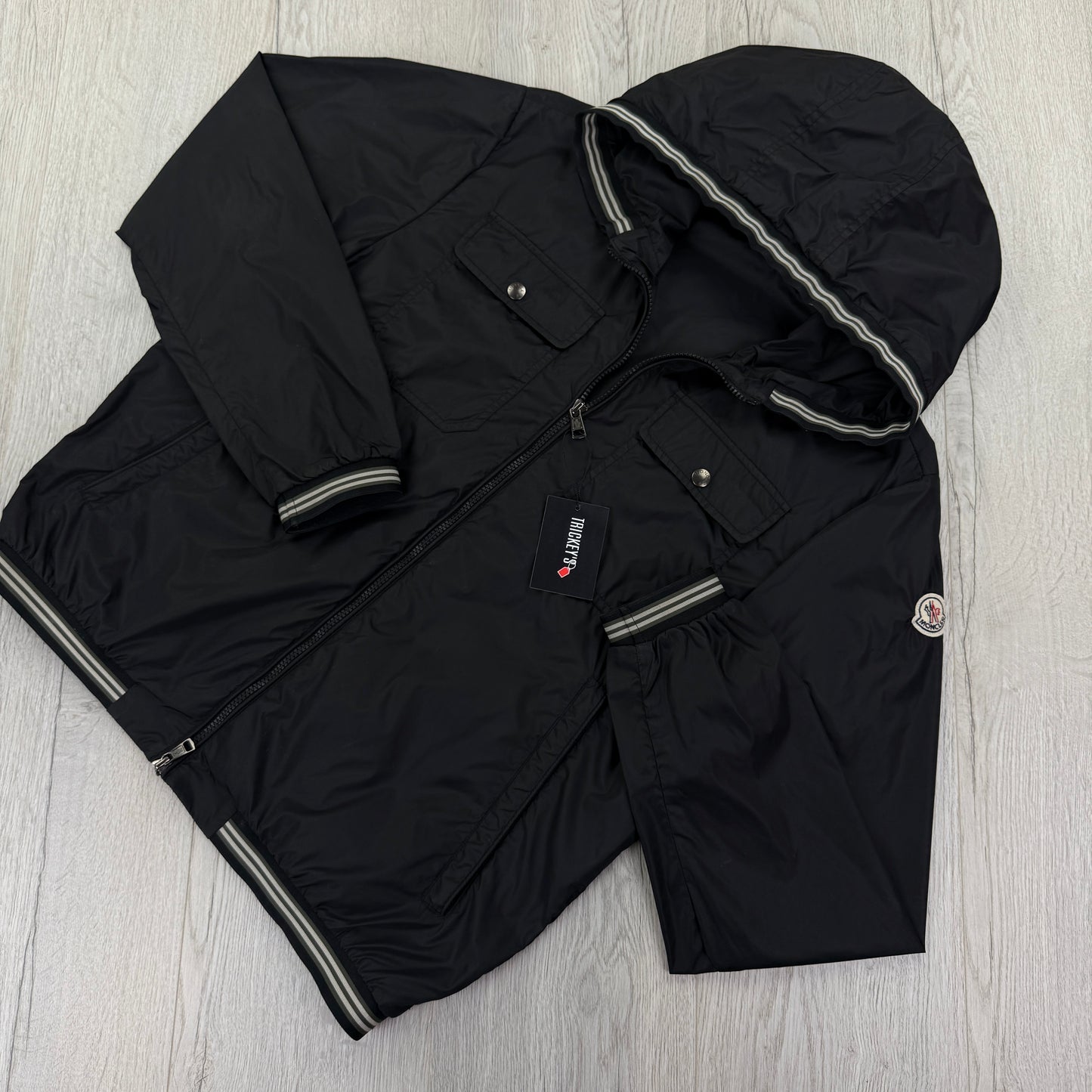 Moncler Men’s Black Windbreaker Jacket - Size 3