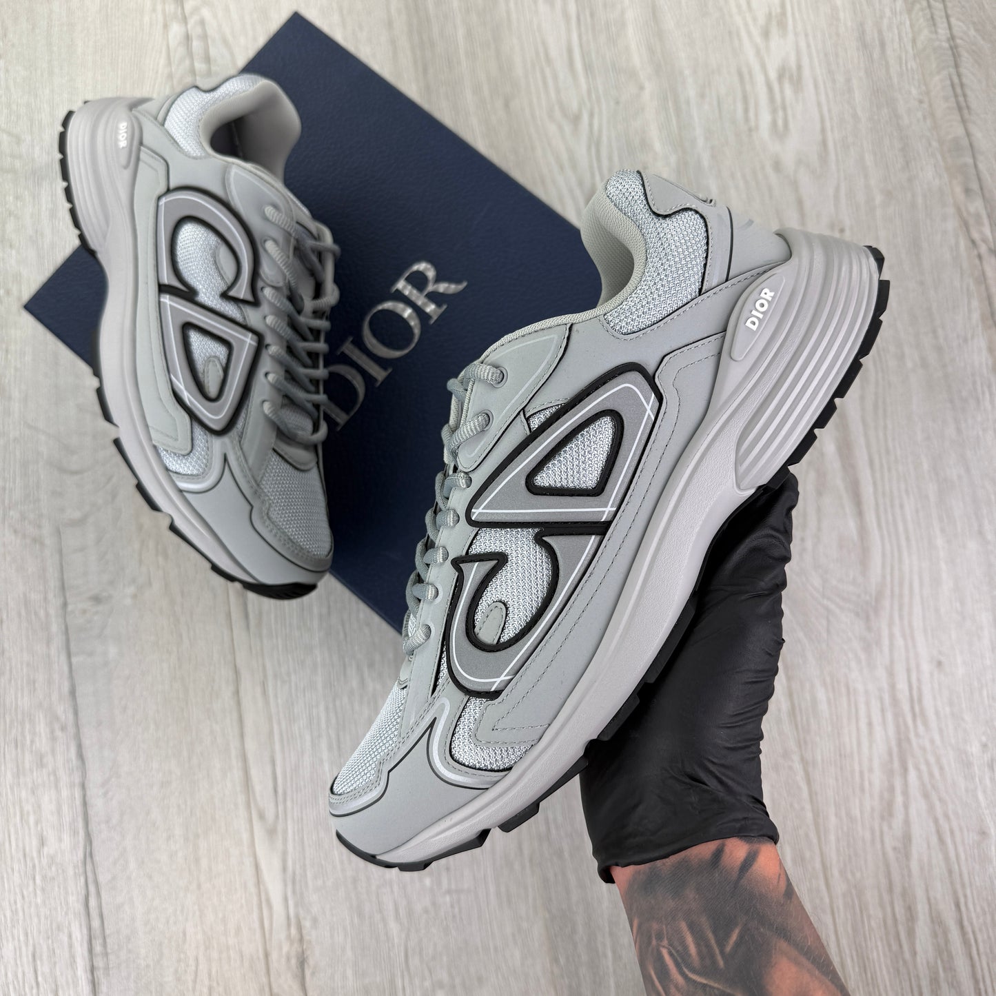 Dior B30 Men’s All Grey Trainers - 43.5 (Fit Uk 9.5)