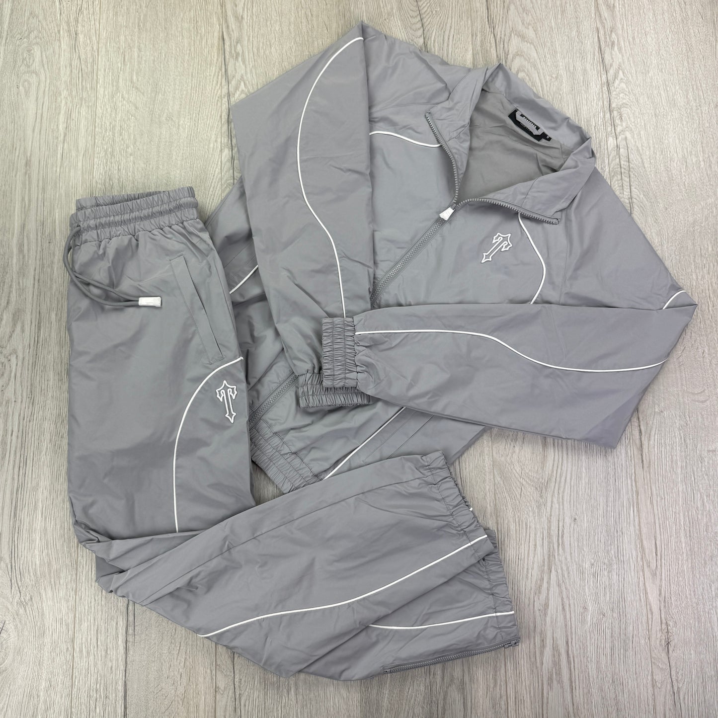 Trapstar Men’s Grey Full Tracksuit - Small