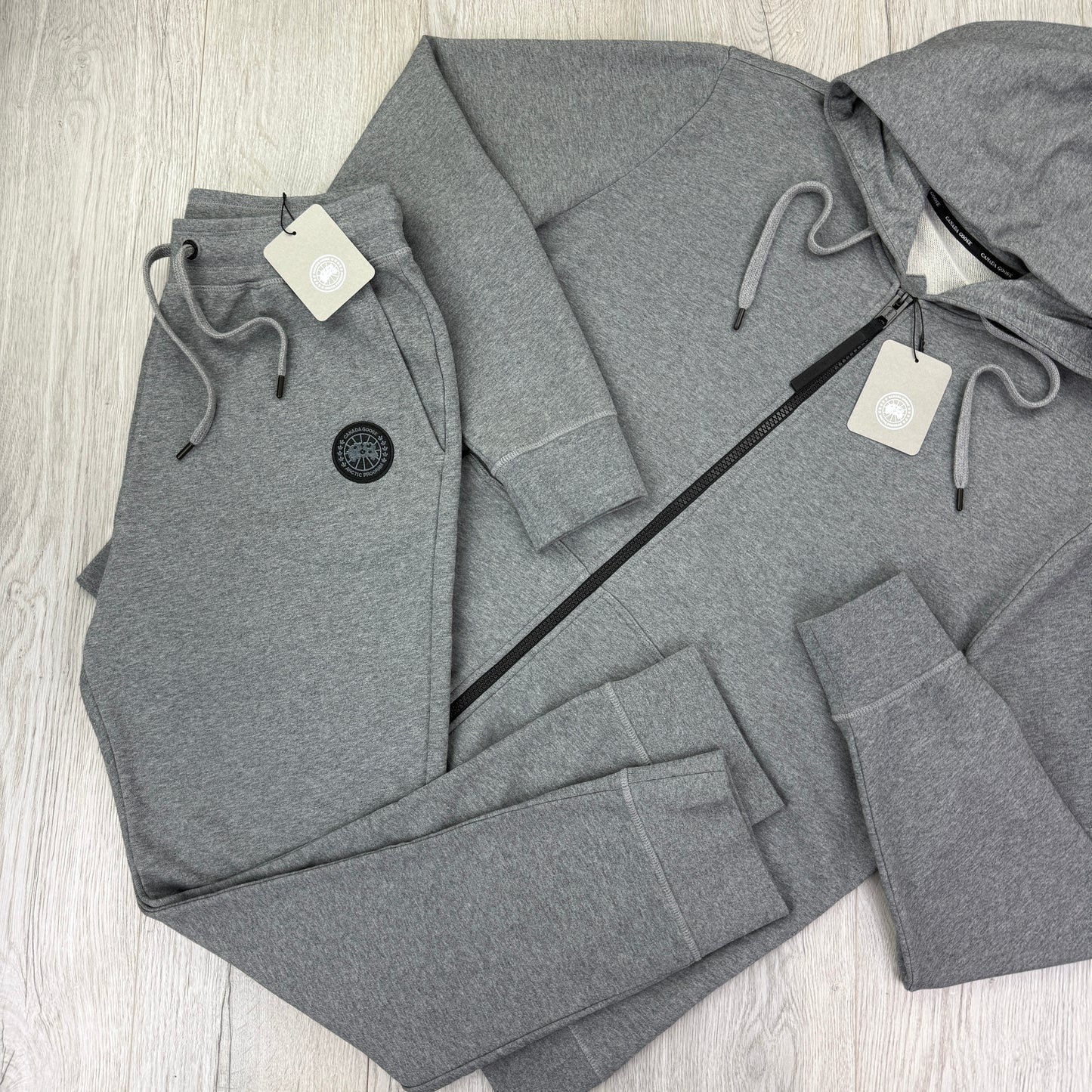 Canada Goose Men’s Grey Full Tracksuit Black Badge Edition - XL