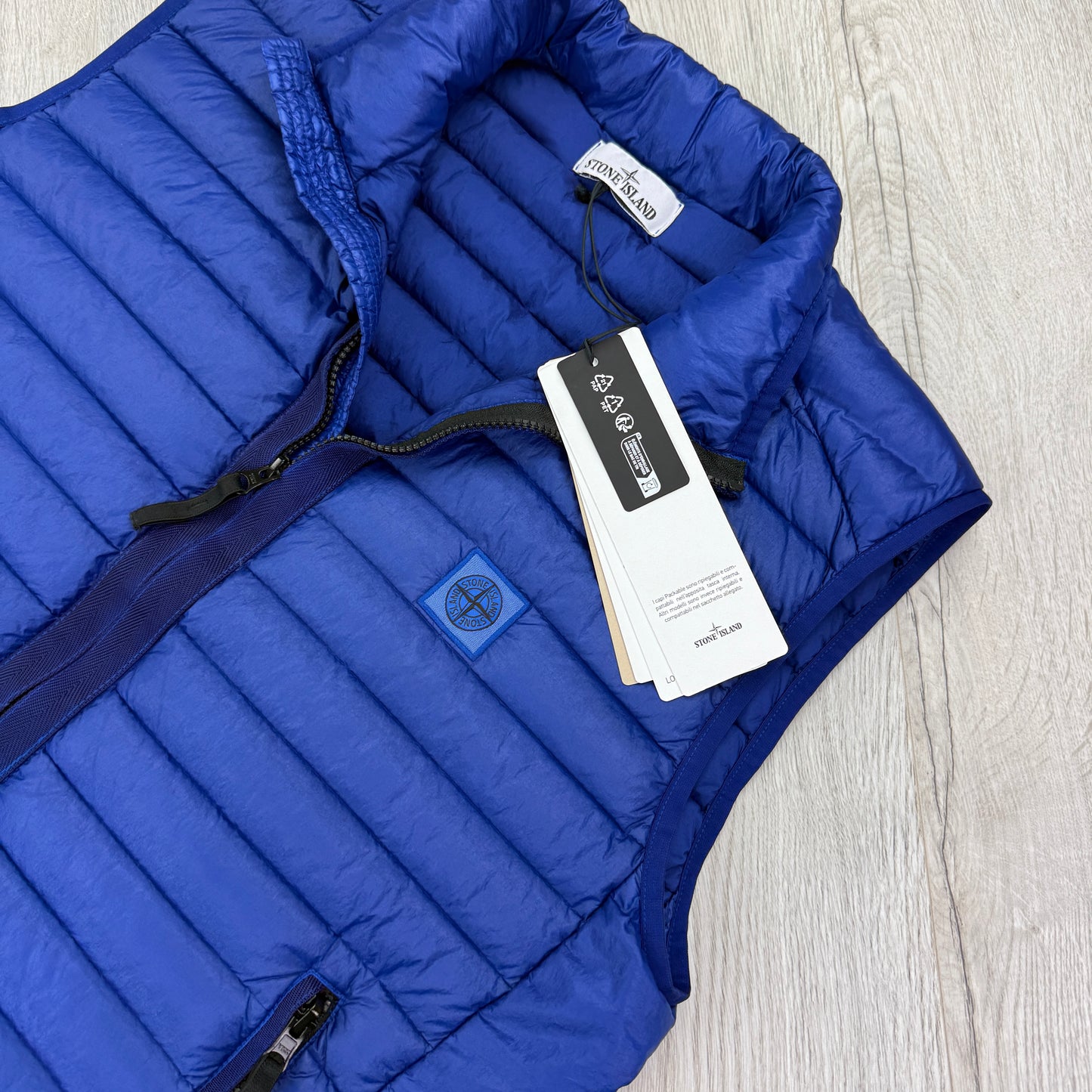 Stone Island Men’s Royal Blue Down Gilet