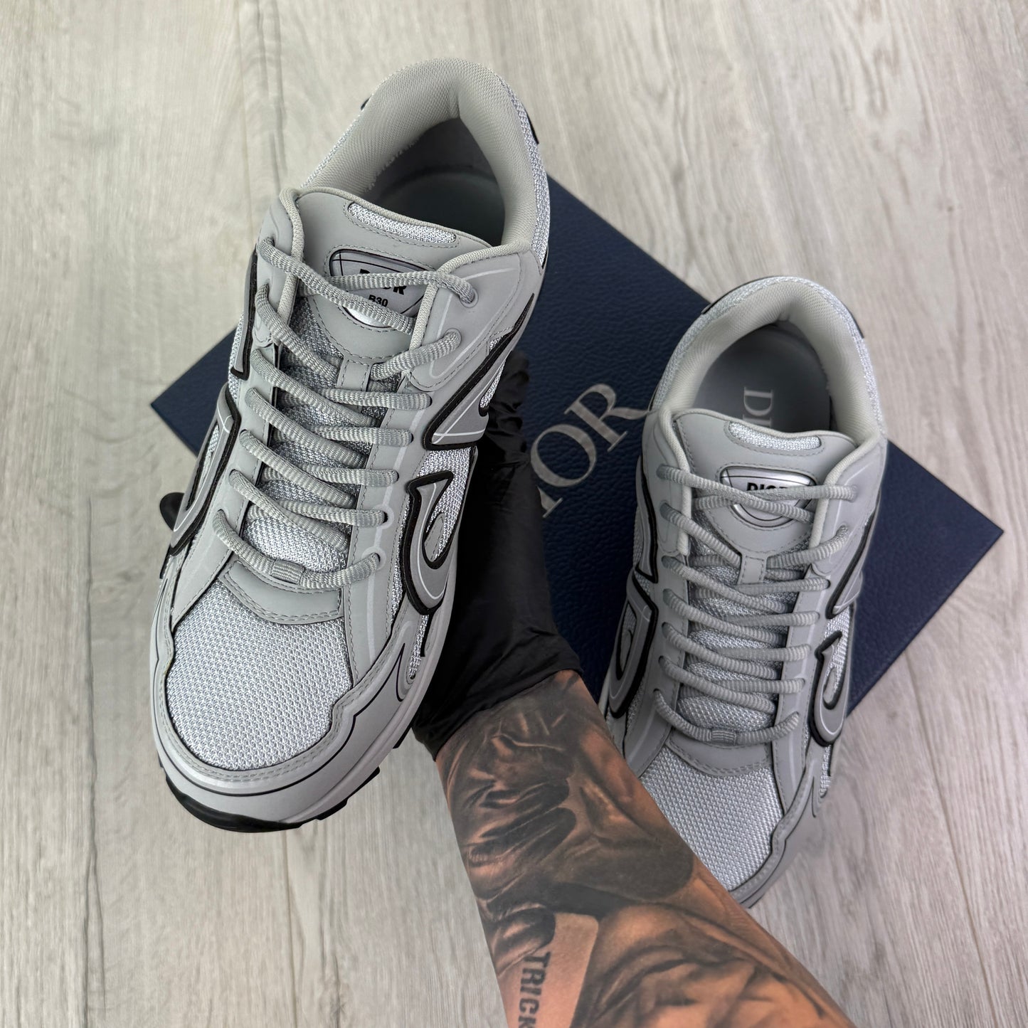 Dior B30 Men’s All Grey Trainers - 43.5 (Fit Uk 9.5)