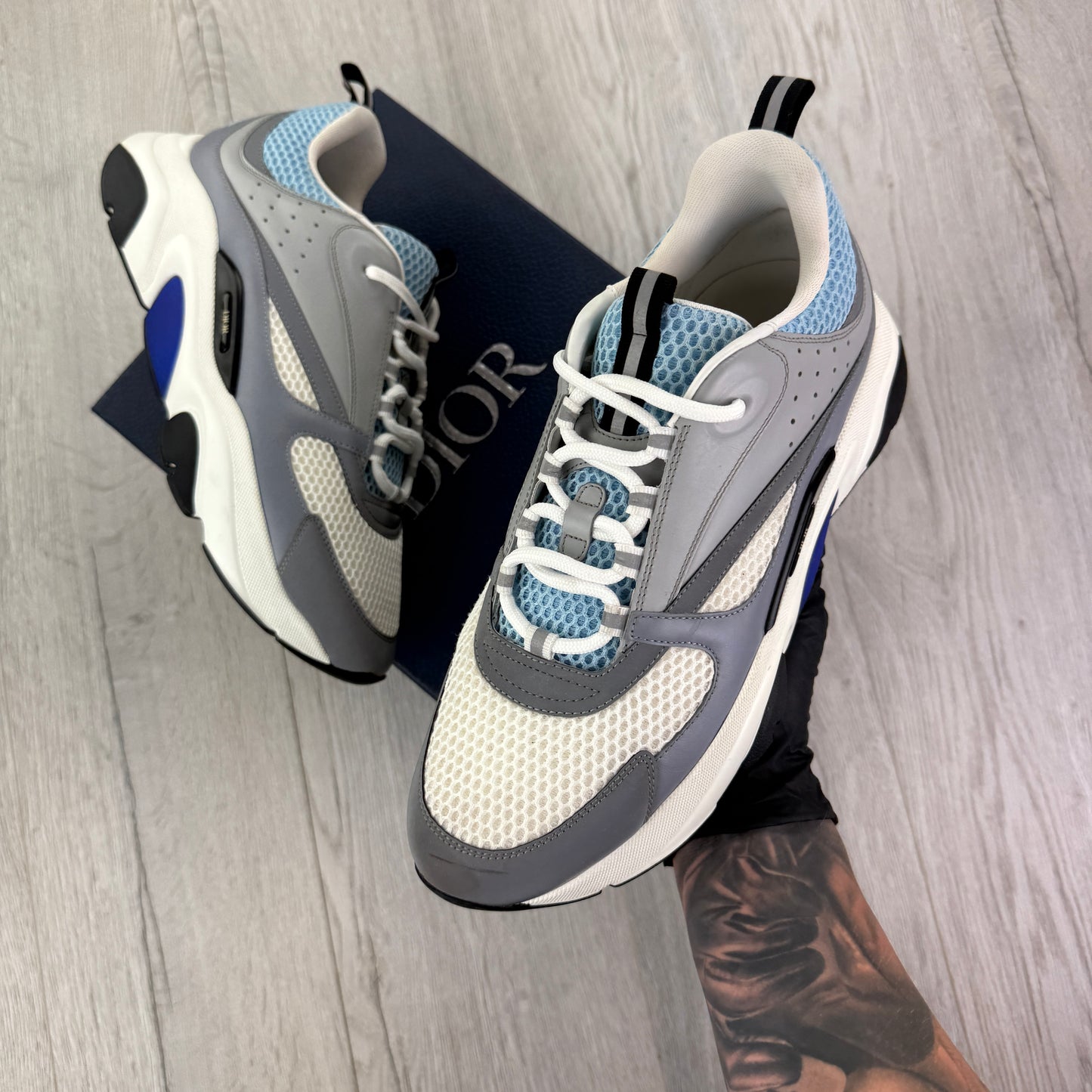 Dior B22 Men’s Baby Blue Runners - 45 (Fit Uk 10/10.5)