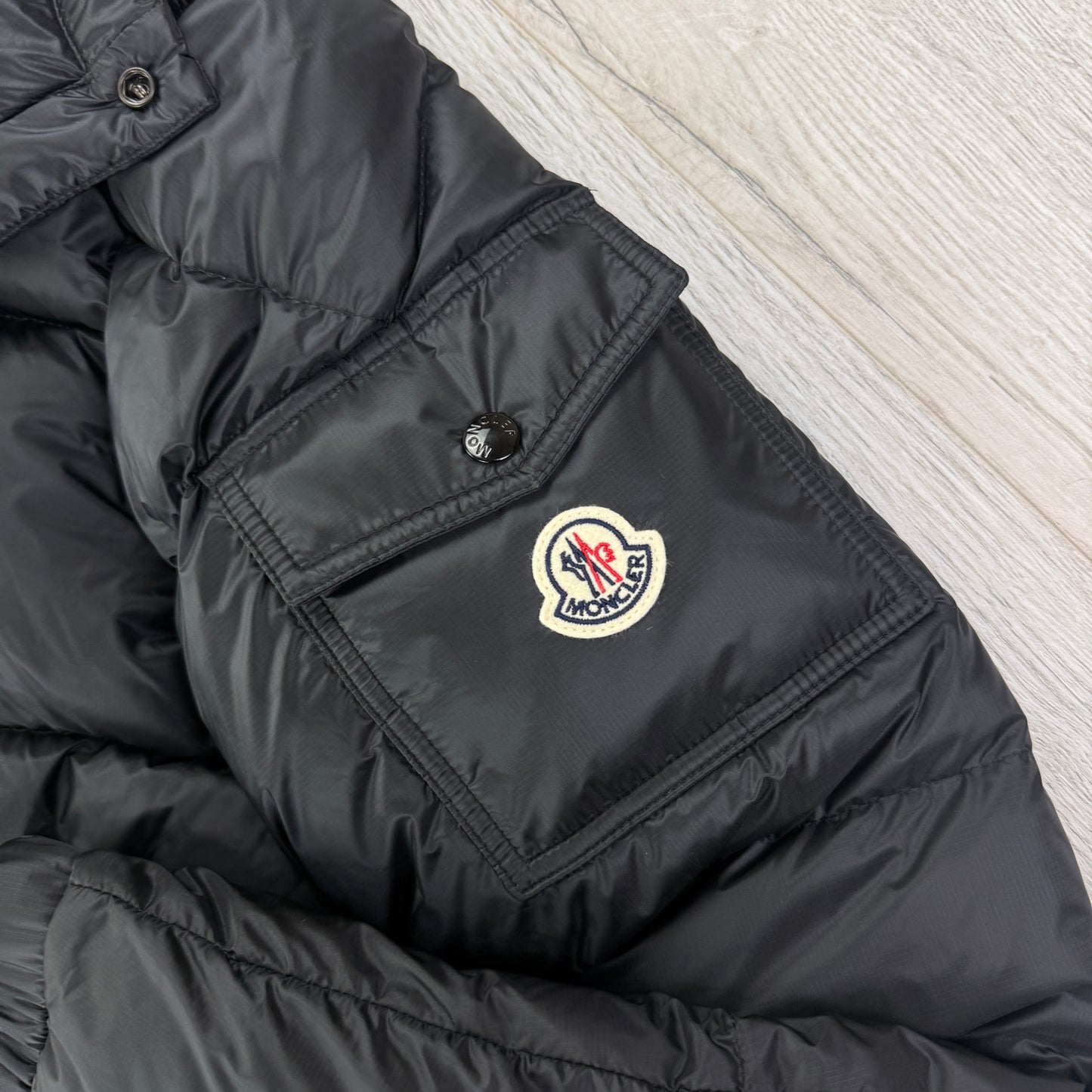 Moncler Men’s Couyere Hooded Black Down Jacket - Size 4