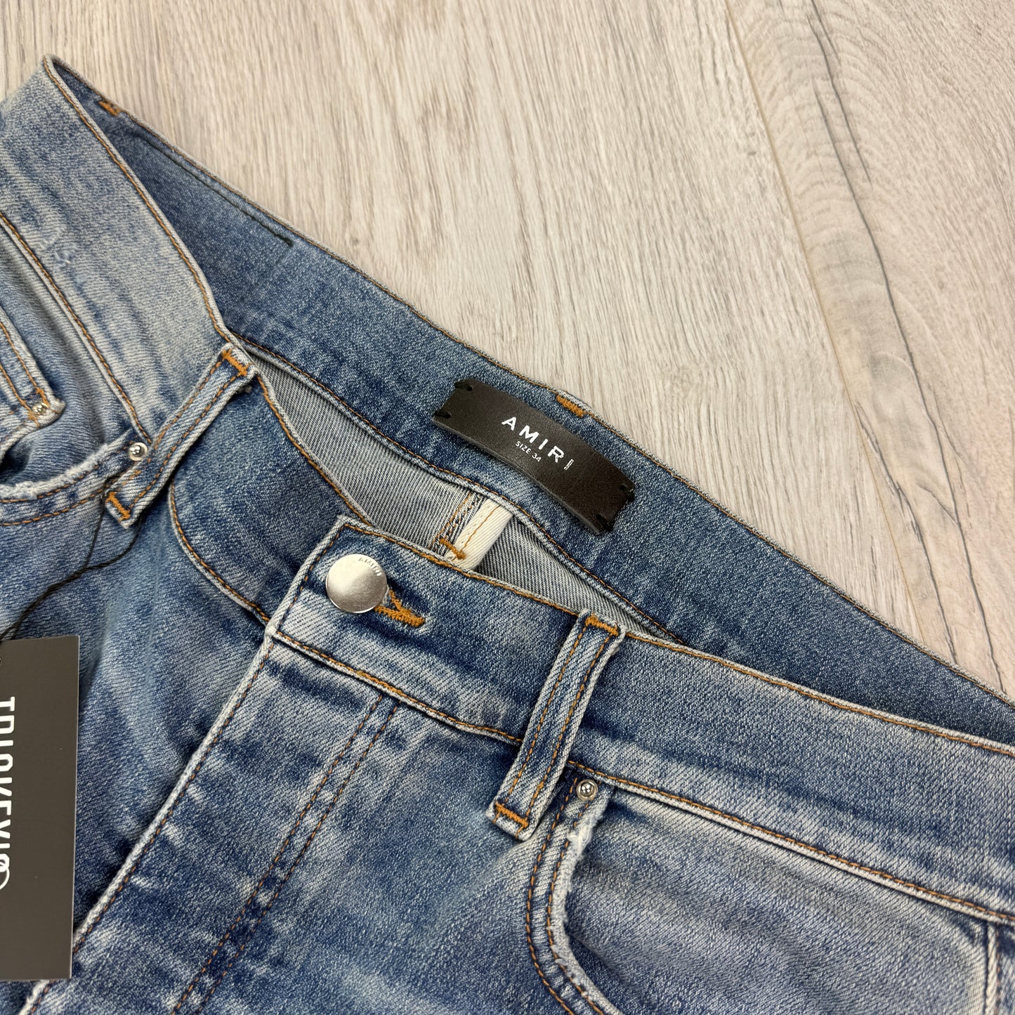 Amiri MX1 Denim Distressed Ripped Jeans - Uk 34