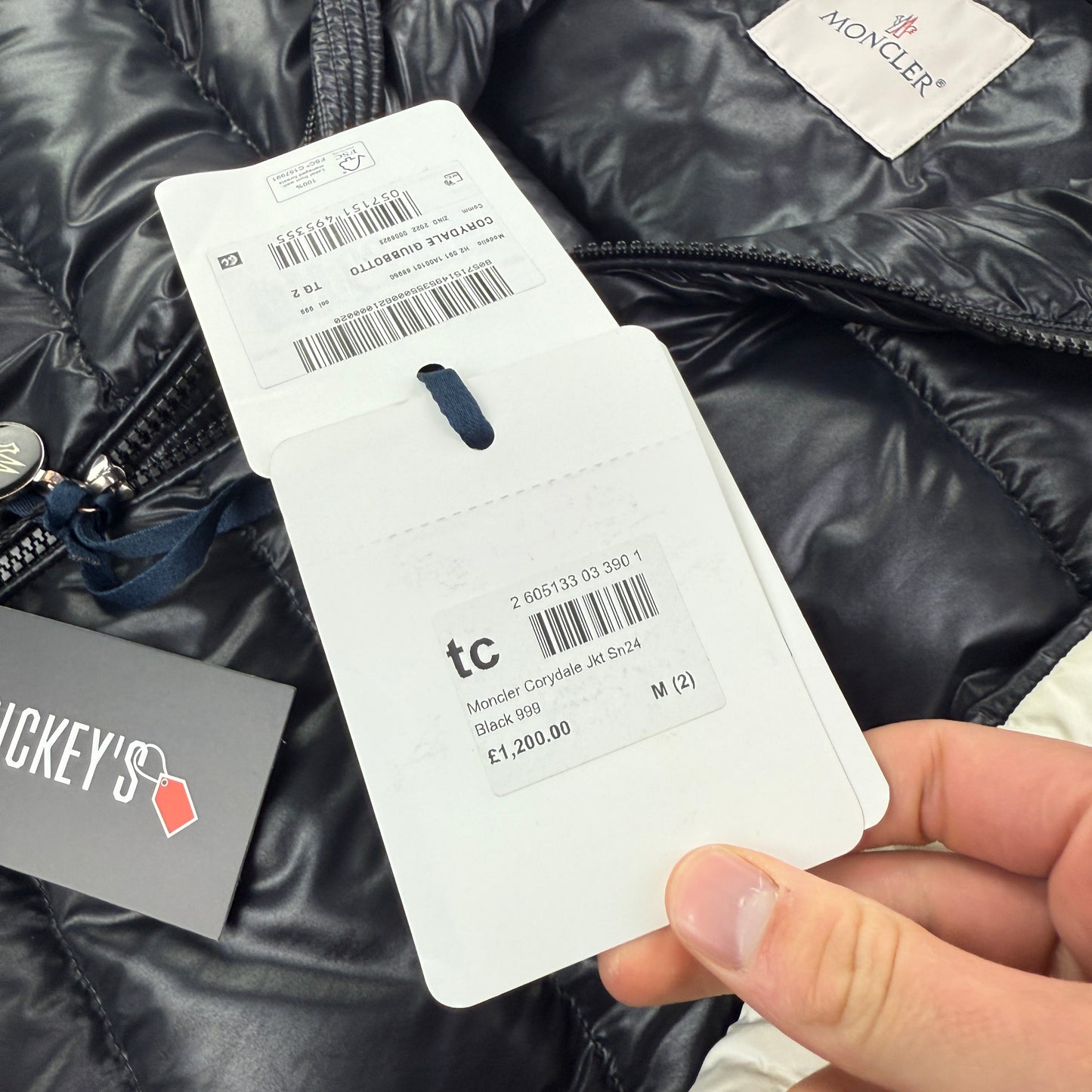 Moncler Men’s Corydale Black Down Jacket - Size 2
