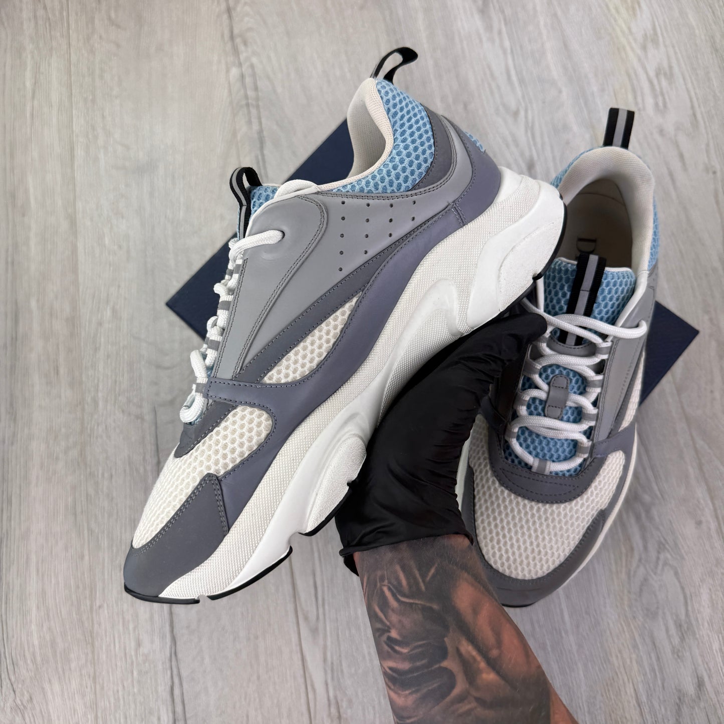 Dior B22 Men’s Baby Blue Runners - 45 (Fit Uk 10/10.5)