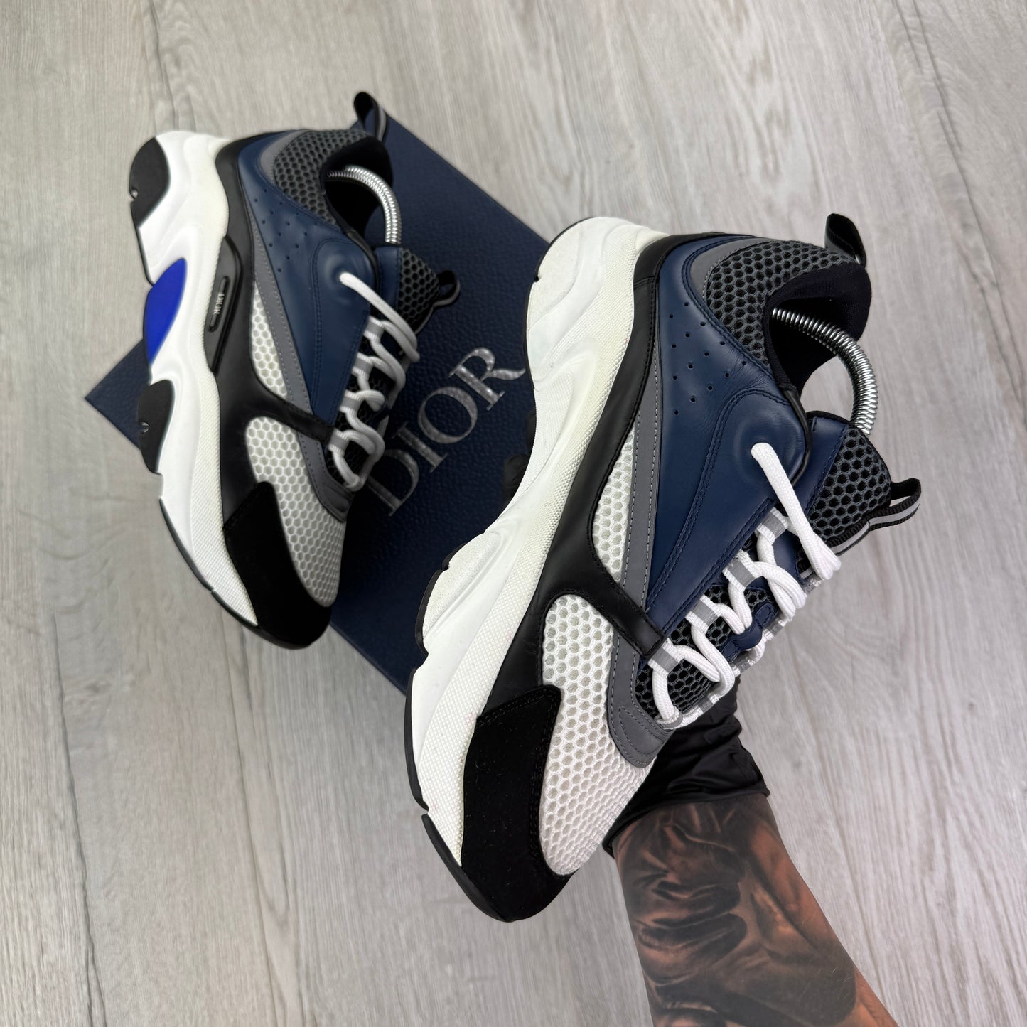 Dior B22 Men’s Navy Runners - 42 (Fit Uk 7.5)