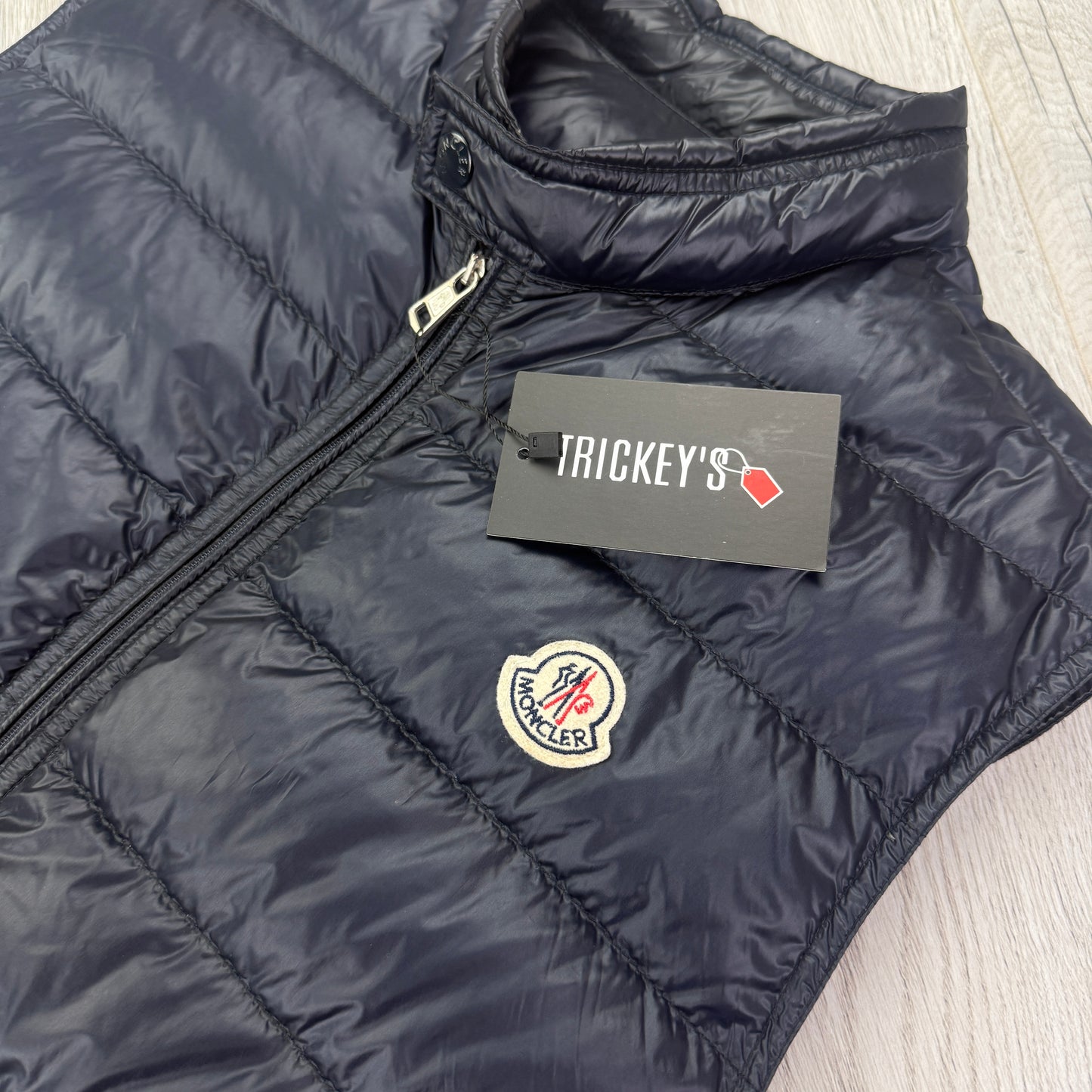 Moncler Men’s Navy GUI Gilet - Size 3