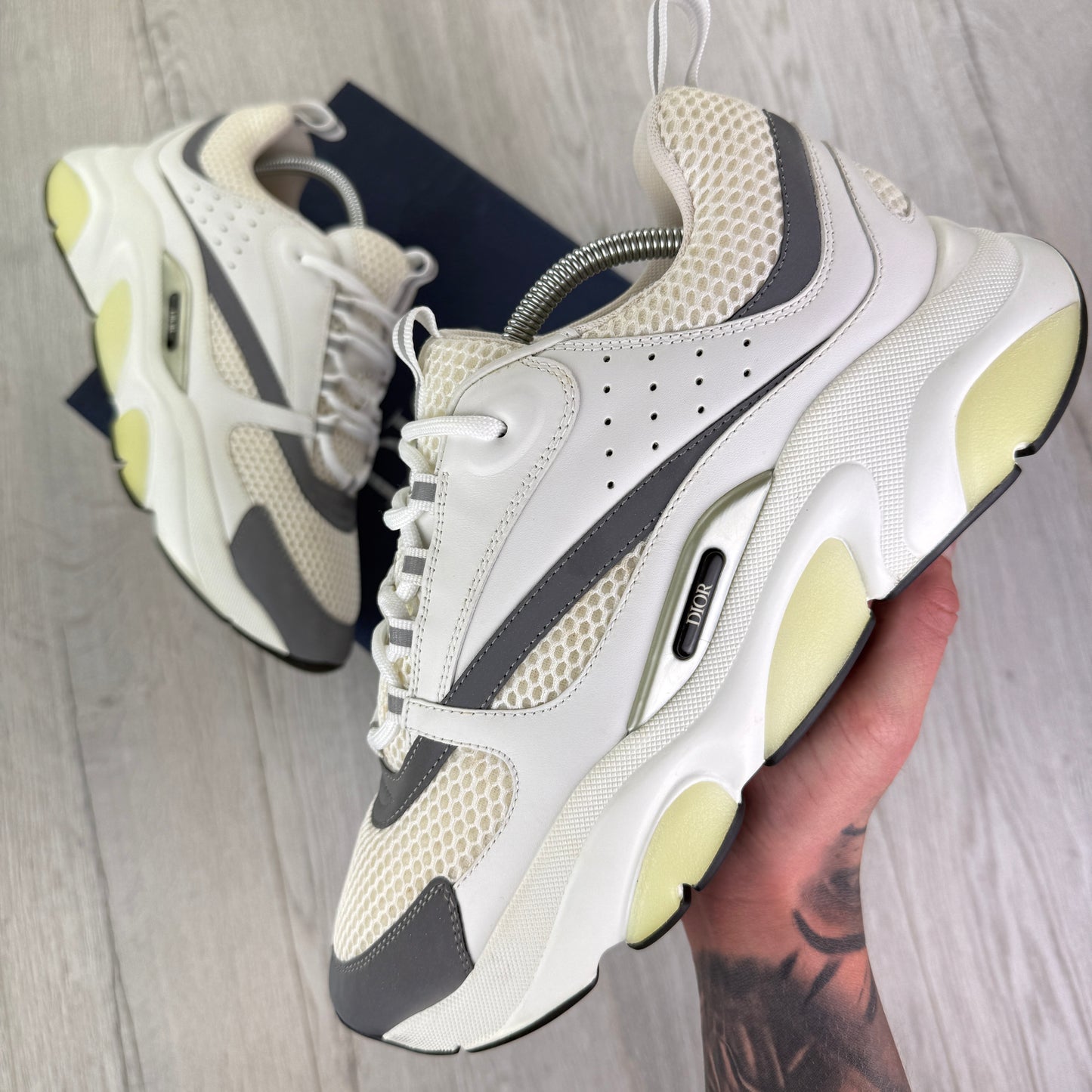Dior B22 Men’s White Trainers - 44 (Uk 9/9.5)