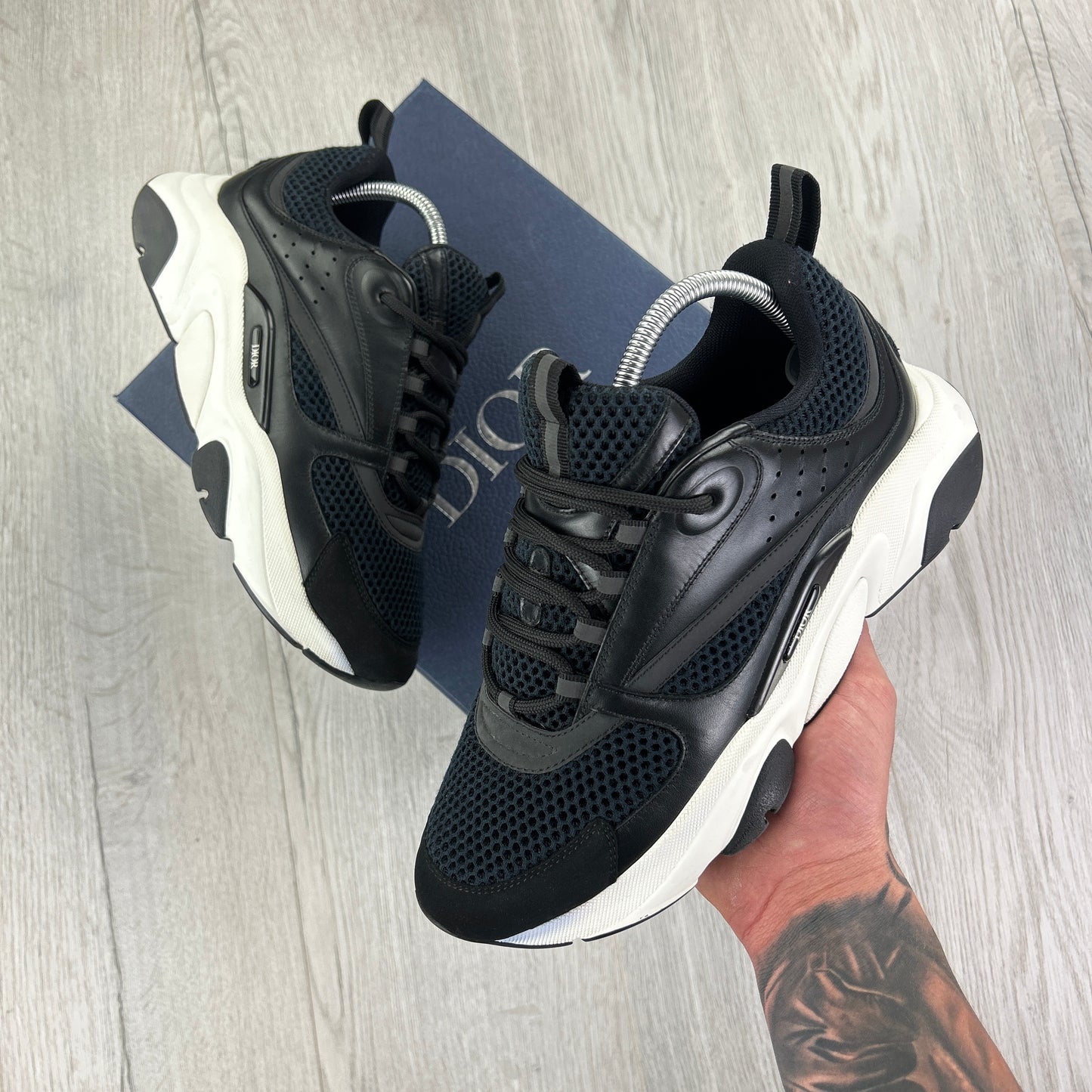 Dior B22 Men’s Black & White Trainers - 41 (Uk 7)
