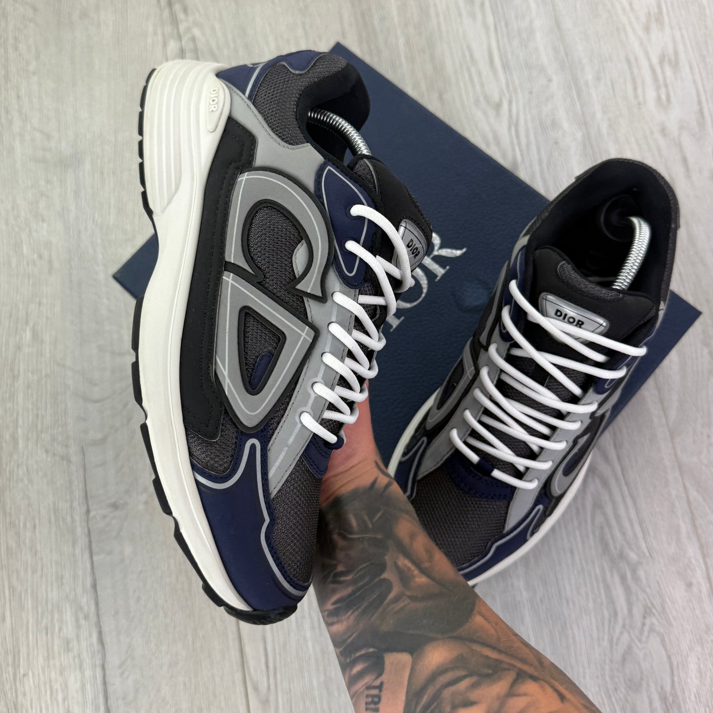 Dior B30 Men’s Navy CD Trainers - 43 (Fit Uk 9)