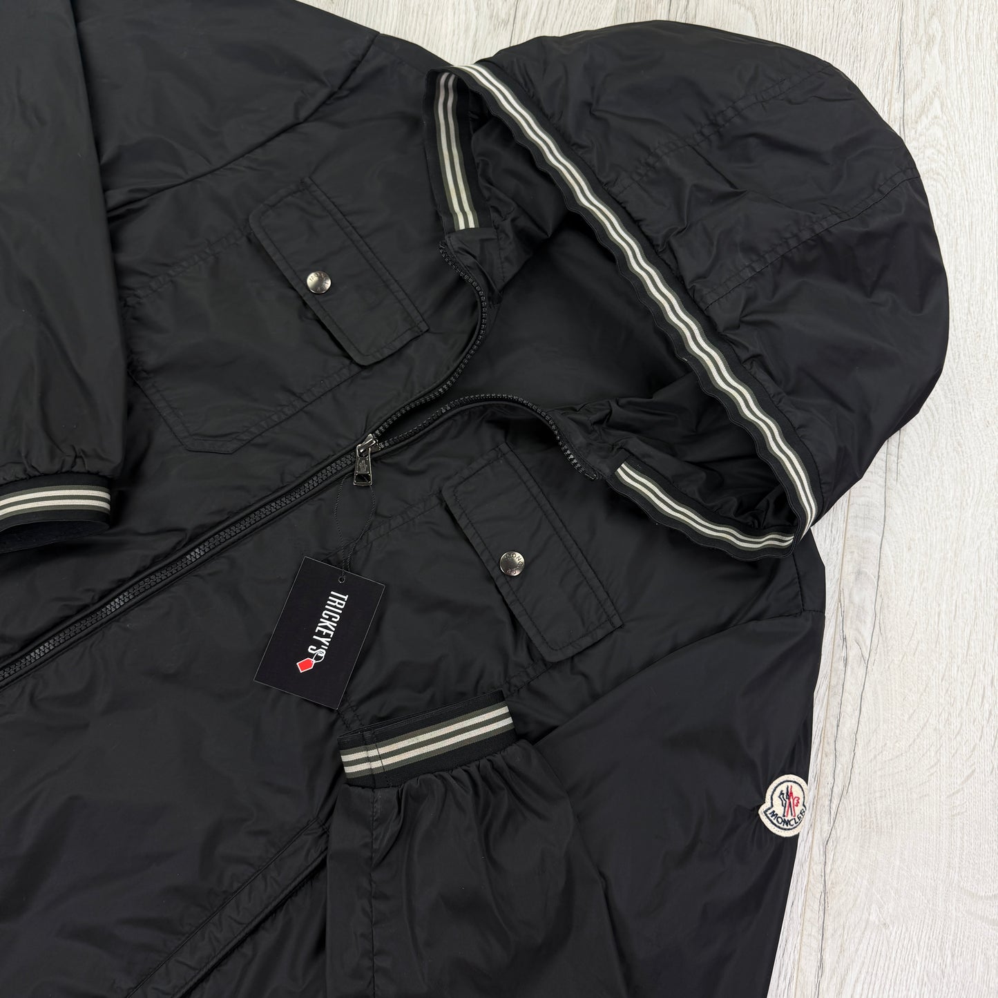 Moncler Men’s Black Windbreaker Jacket - Size 3