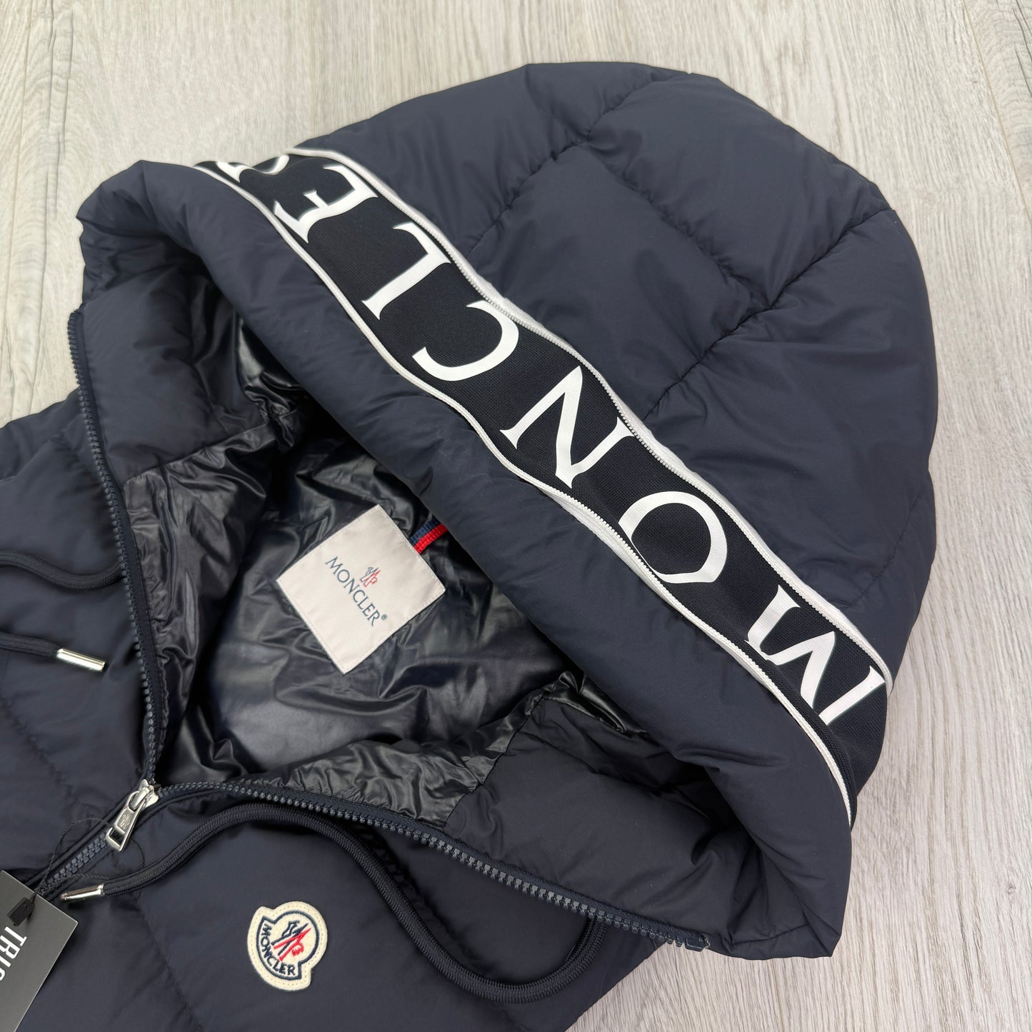Moncler Men’s Navy Cardamine Hooded Gilet - Size 1
