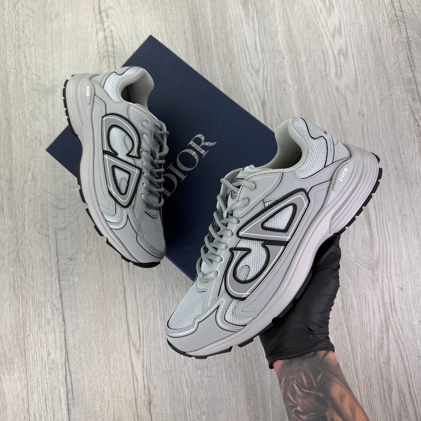 Dior B30 Men’s All Grey Trainers - 43.5 (Fit Uk 9.5)