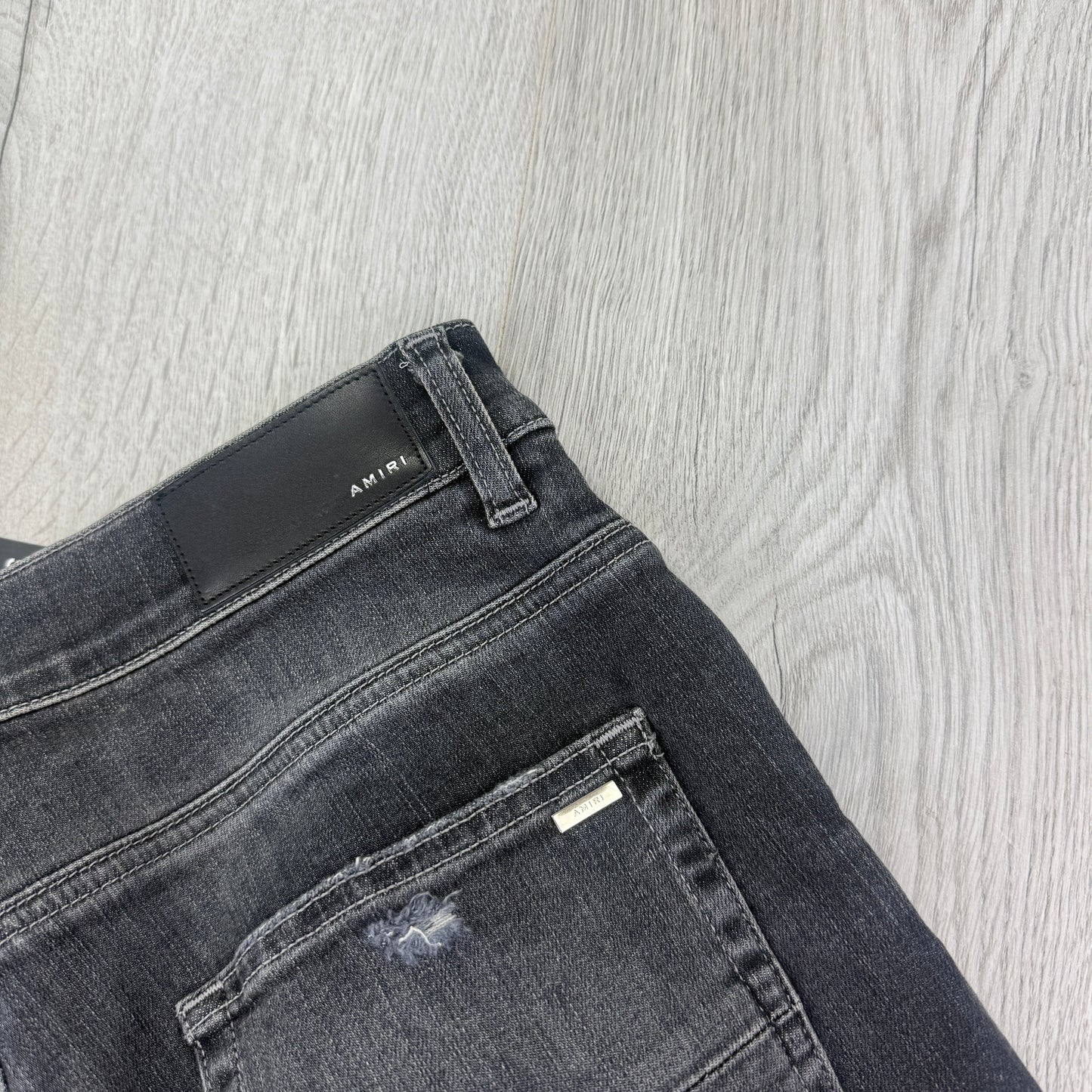 Amiri MX1 Grey Distressed Jeans - Uk 32