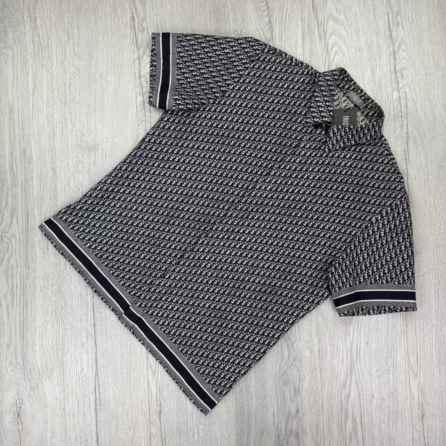 Dior Men’s Oblique Short Sleeve Shirt - 41 (M/L)