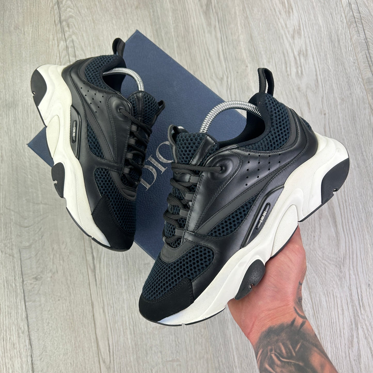 Dior B22 Men’s Black & White Trainers - 41 (Uk 7)