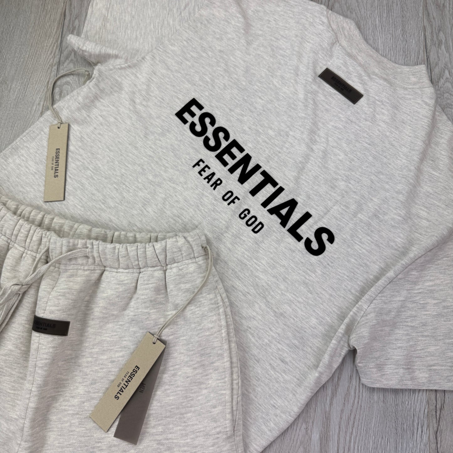 Essentials Men’s Light Oat T shirt and Short Set