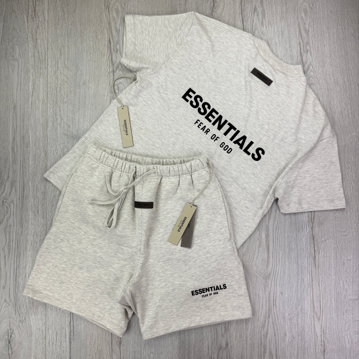 Essentials Men’s Light Oat T shirt and Short Set