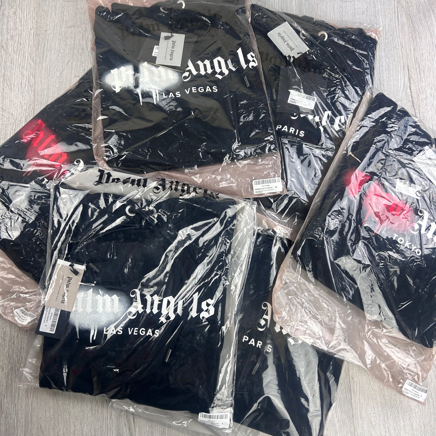 Palm Angels Men’s Black Las Vegas Pullover Hoodie