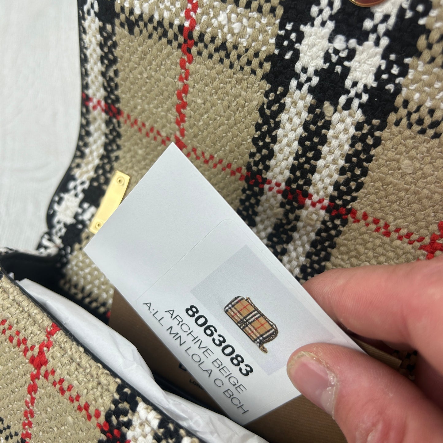 Burberry Women’s Beige Mini Lola Bag