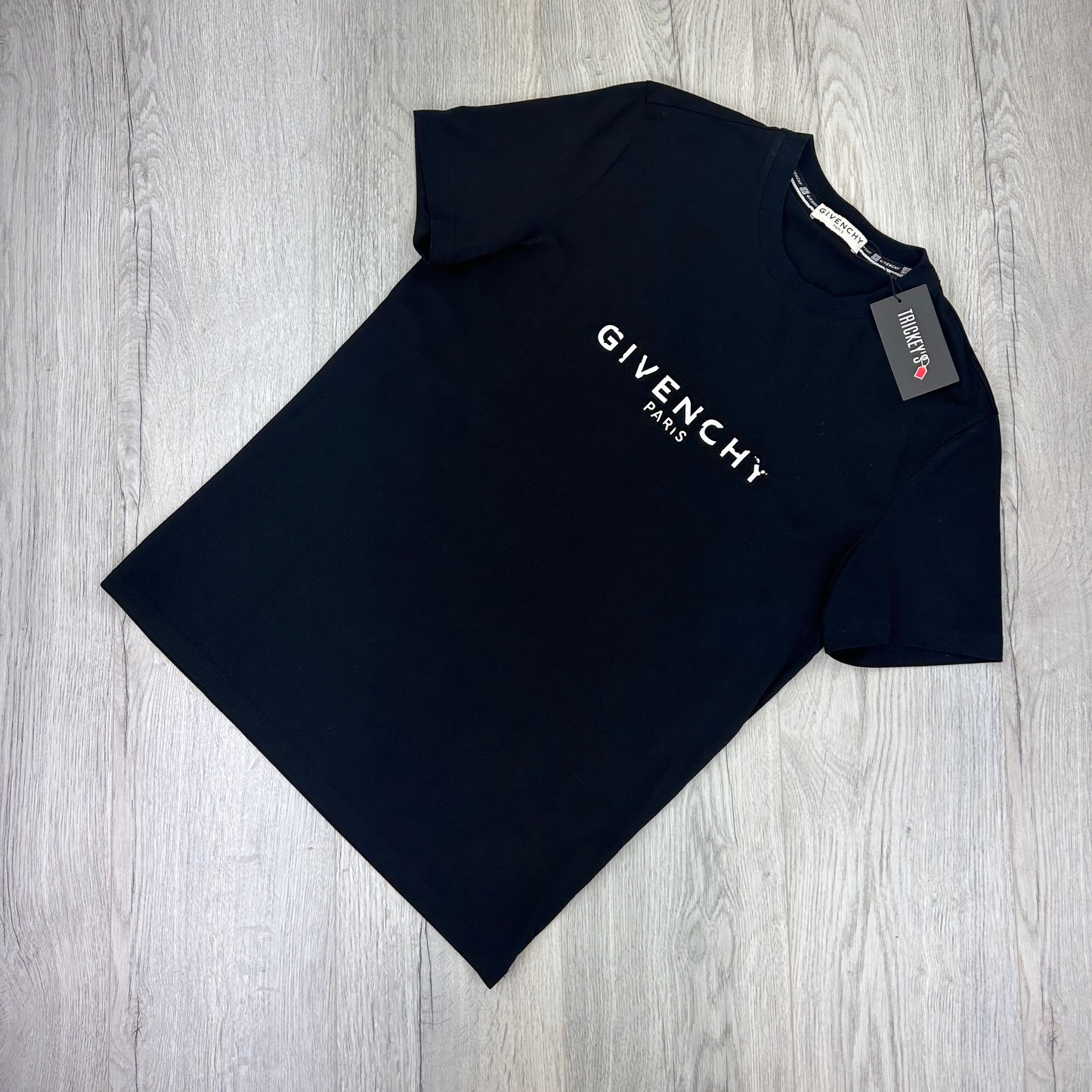 Givenchy Men’s Paris Logo Black T-shirt