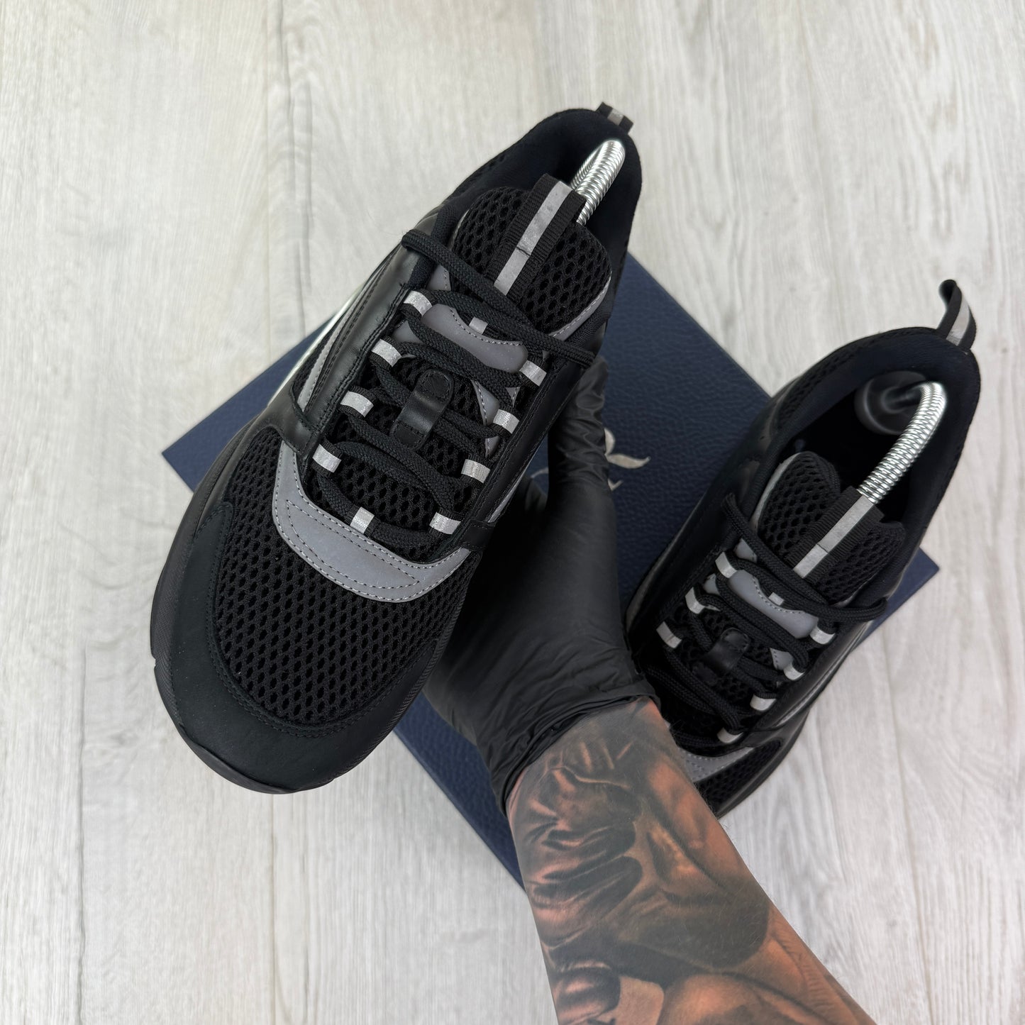 Dior B22 Men’s Triple Black Runners - 41 (Fit Uk 7)