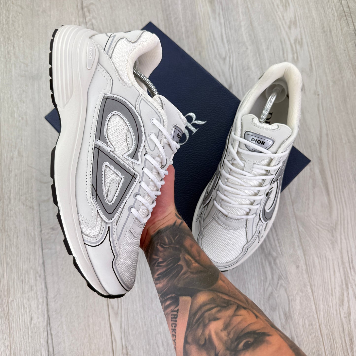 Dior B30 Men’s Triple White Trainers - 45 (Fit Uk 11)