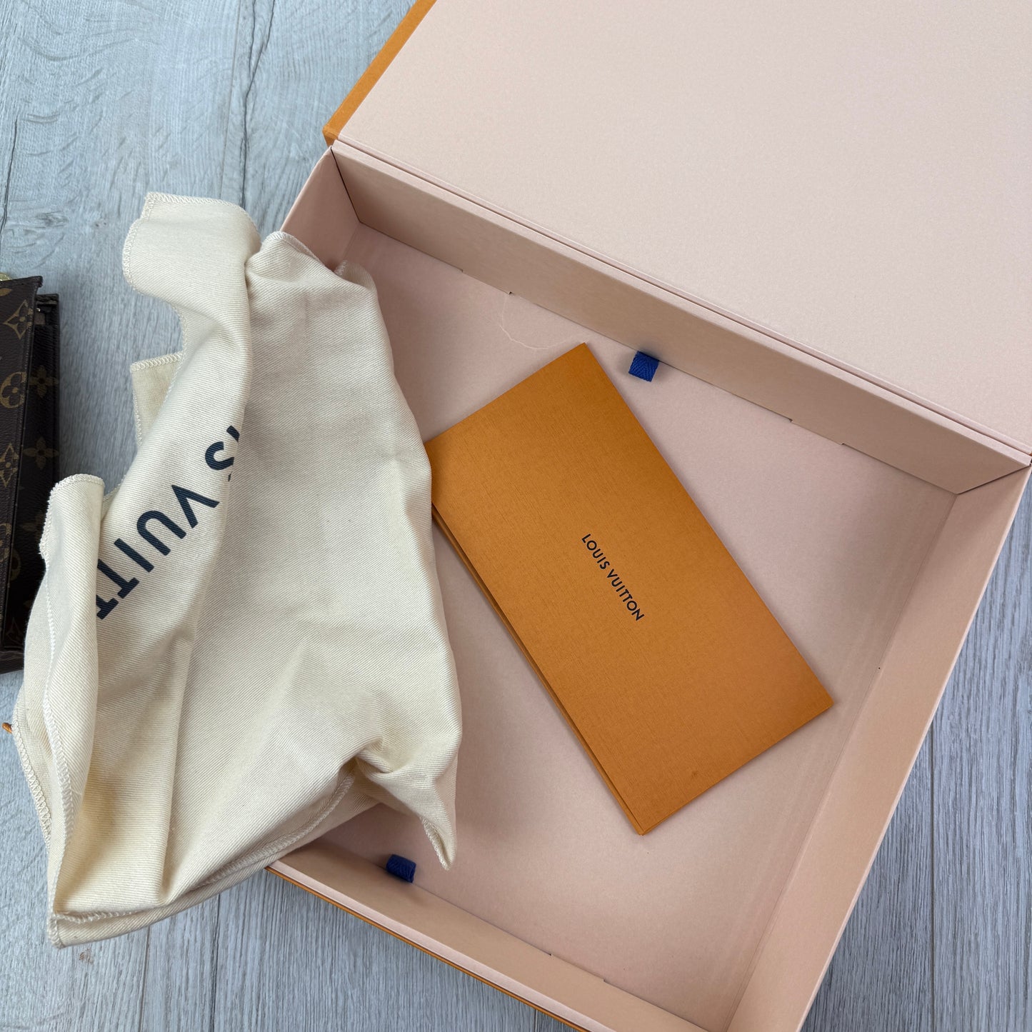Louis Vuitton Brown Monogram Pochette Clutch Bag