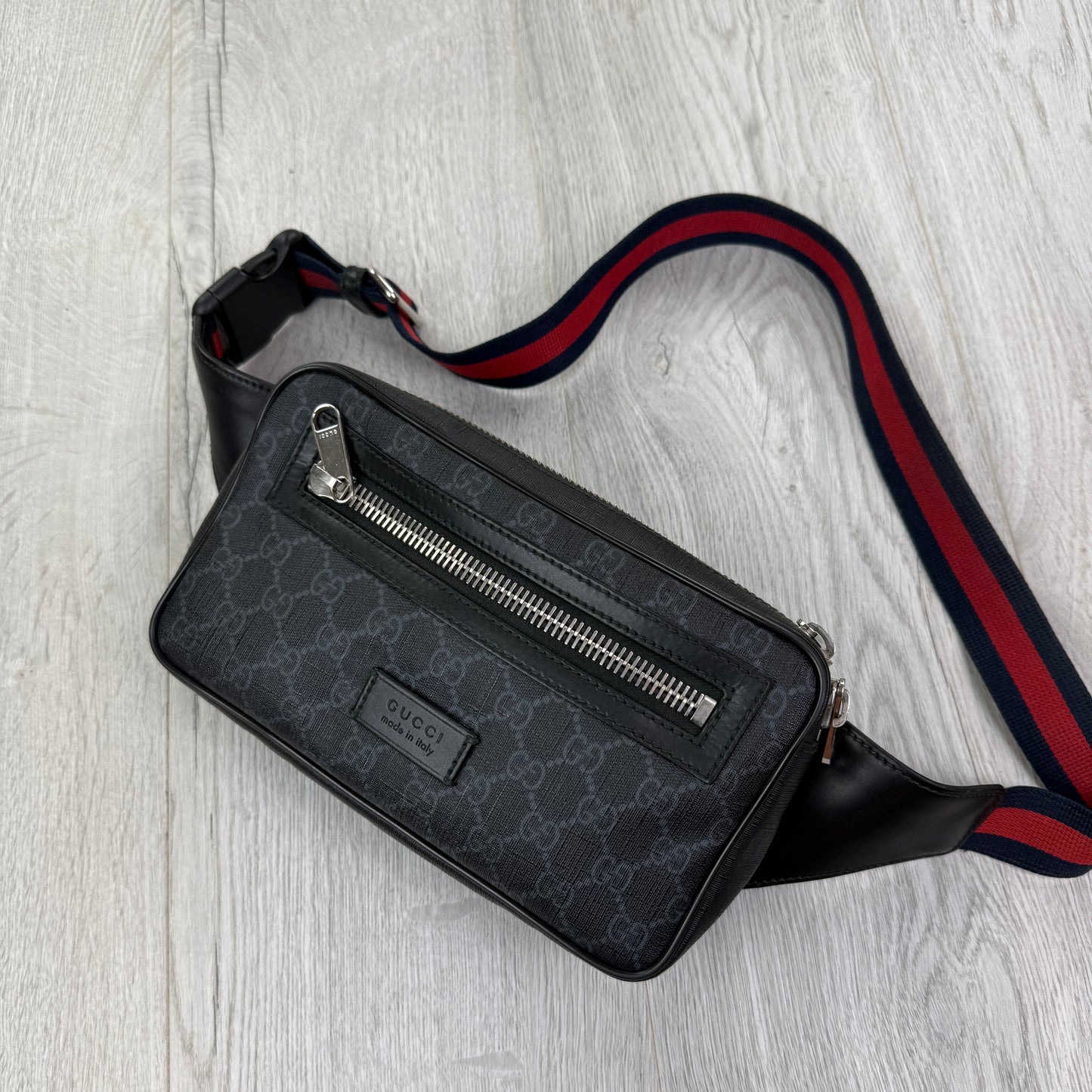 Gucci Men’s GG Black Belt Bag