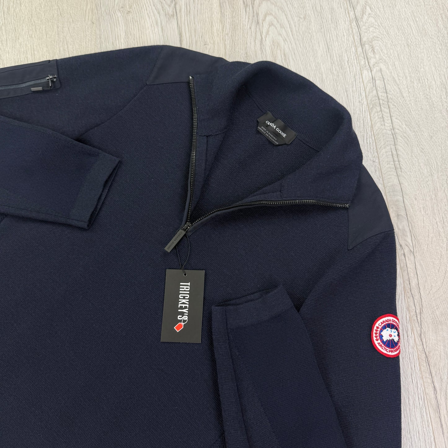 Canada Goose Men’s Navy 1/4 Zip Fleece - Medium