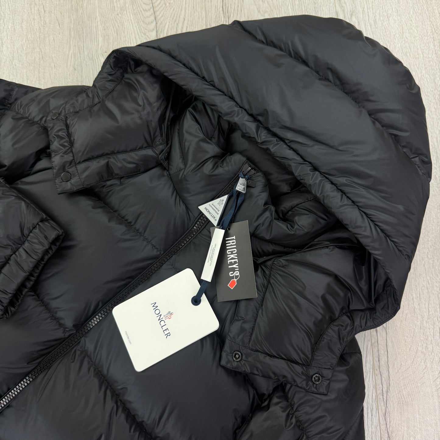 Moncler Men’s Couyere Hooded Black Down Jacket - Size 4