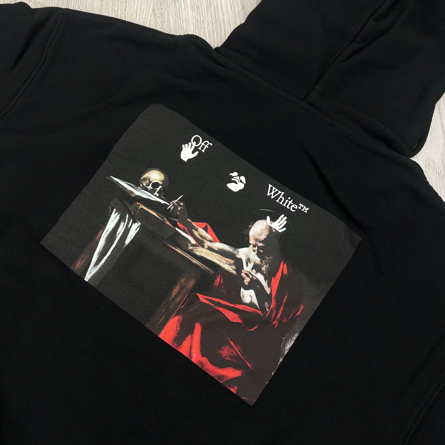 Off White Men’s Black Caravaggio Pullover Hoodie
