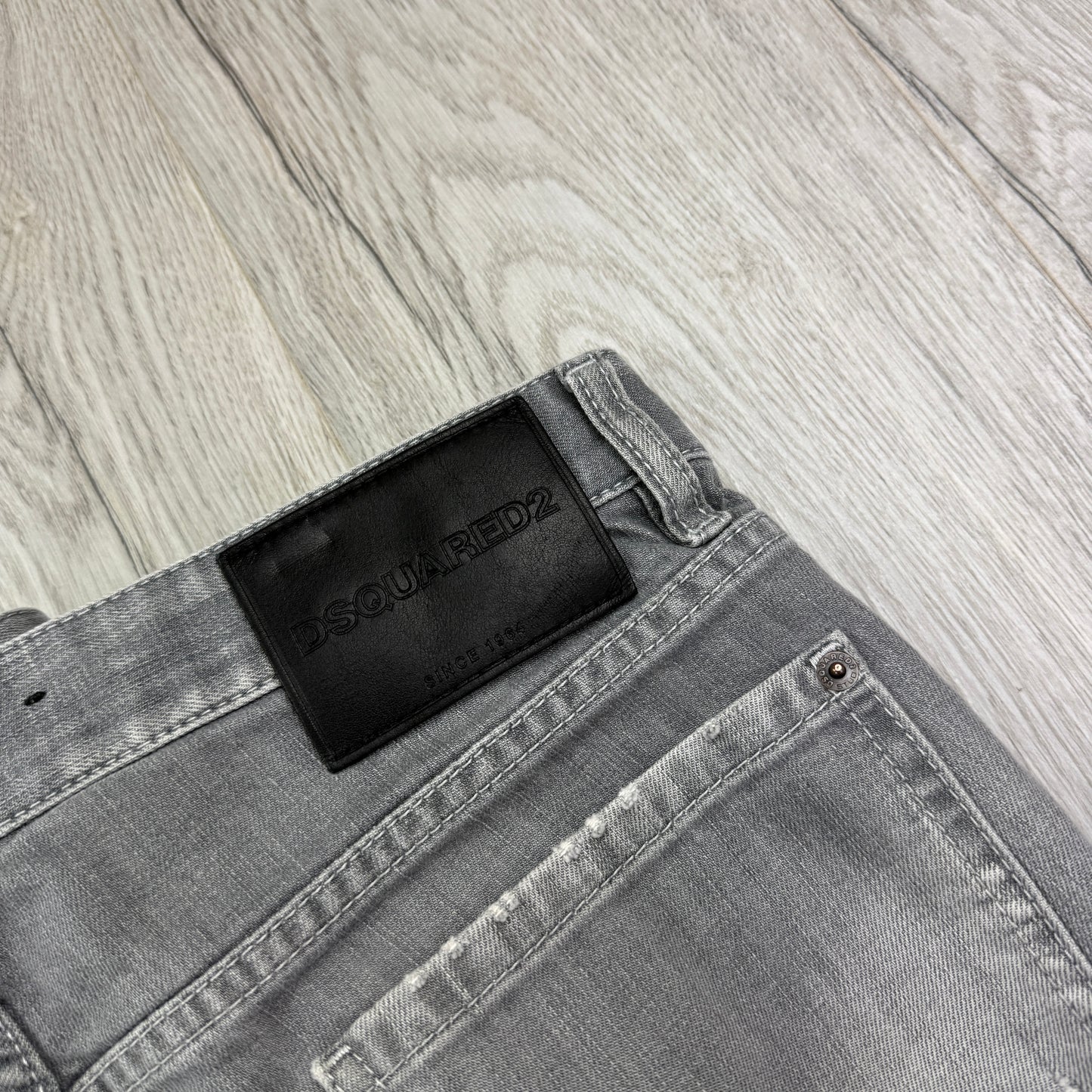 Dsquared2 Men’s Grey Distressed Slim Jeans - 48 (Uk 31/32)
