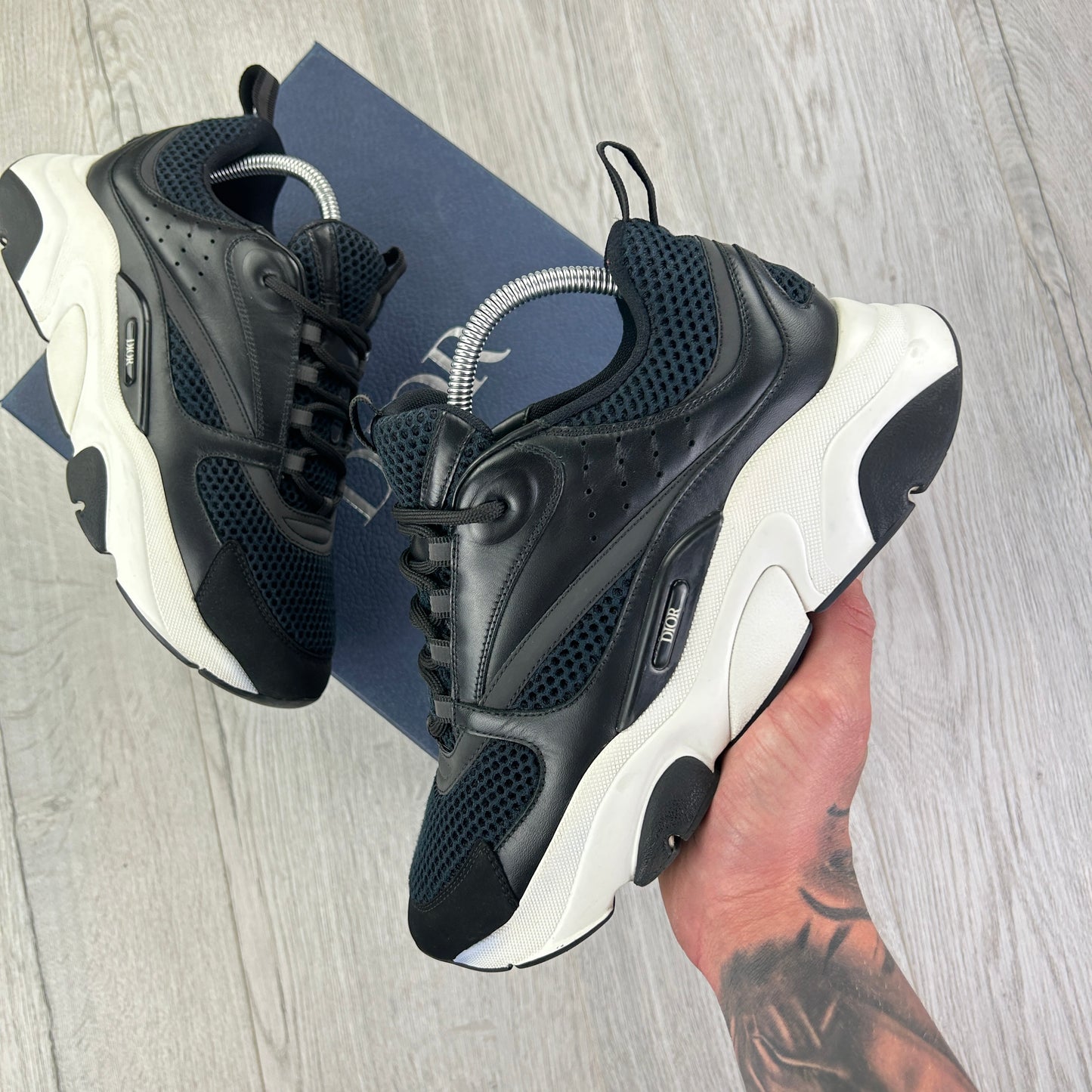 Dior B22 Men’s Black & White Trainers - 41 (Uk 7)
