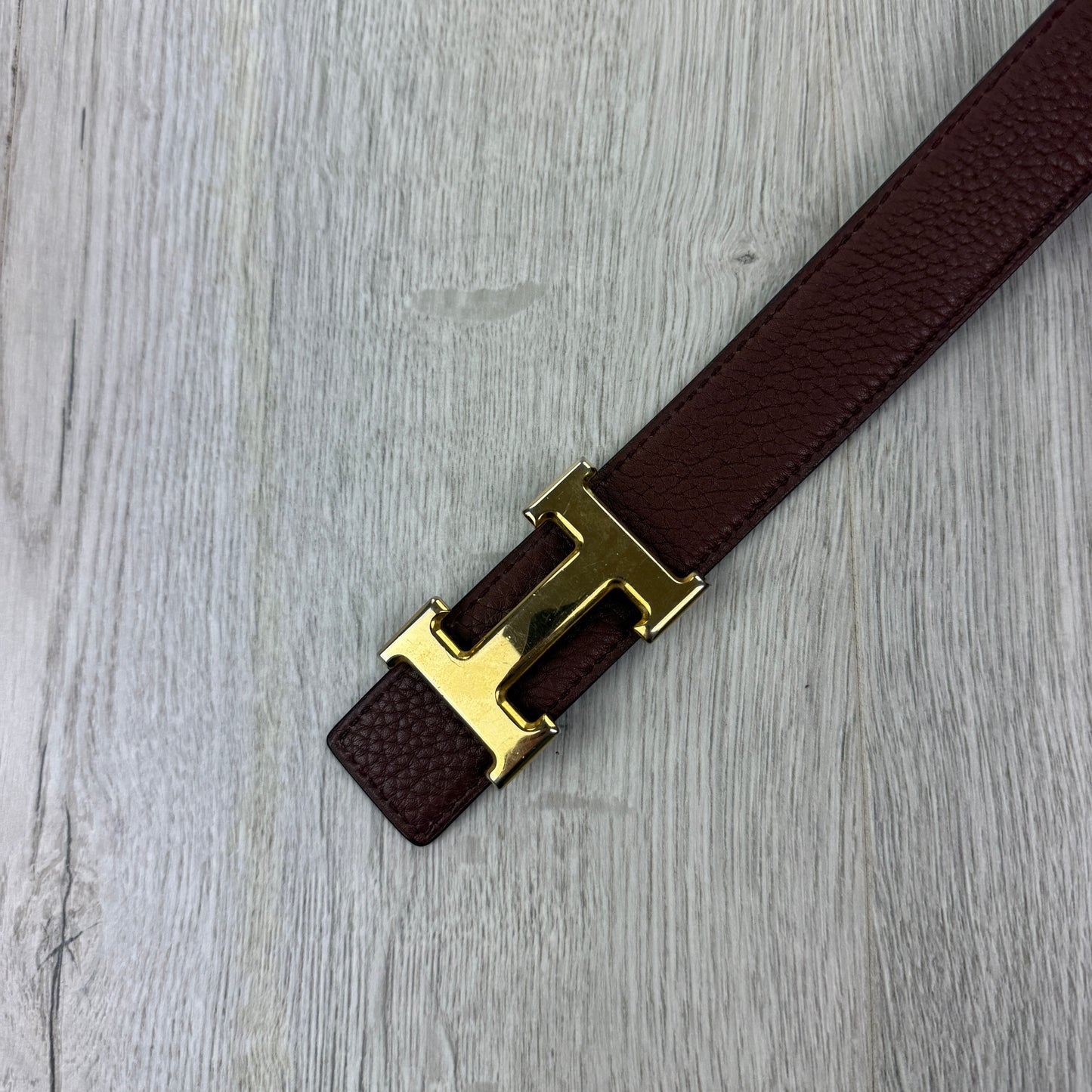 Hermes Men’s Black / Brown Reversible Belt - 90 (Uk 30-34)