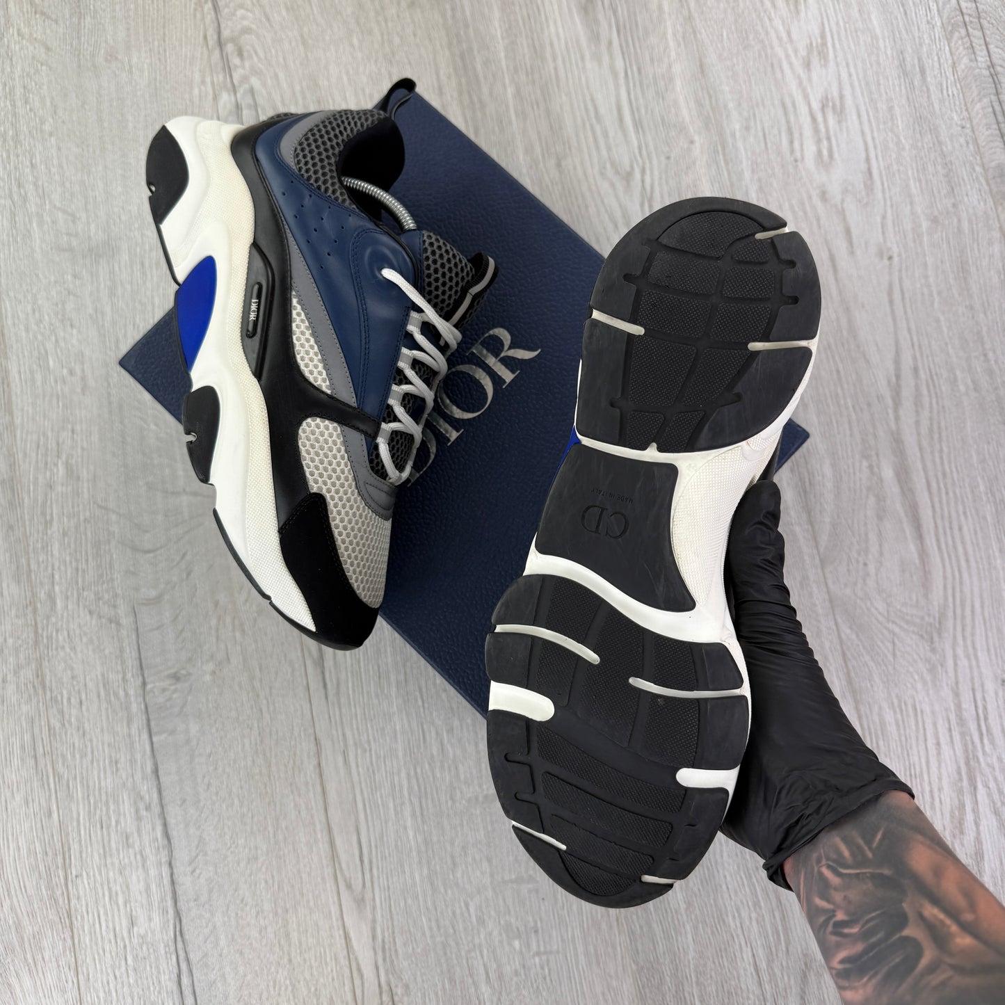 Dior B22 Men’s Navy Runners - 45 (Fit Uk 10/10.5)