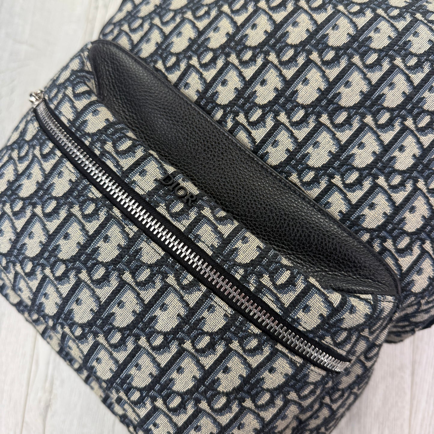 Christian Dior Beige and Black Oblique Jacquard Men’s Back-pack