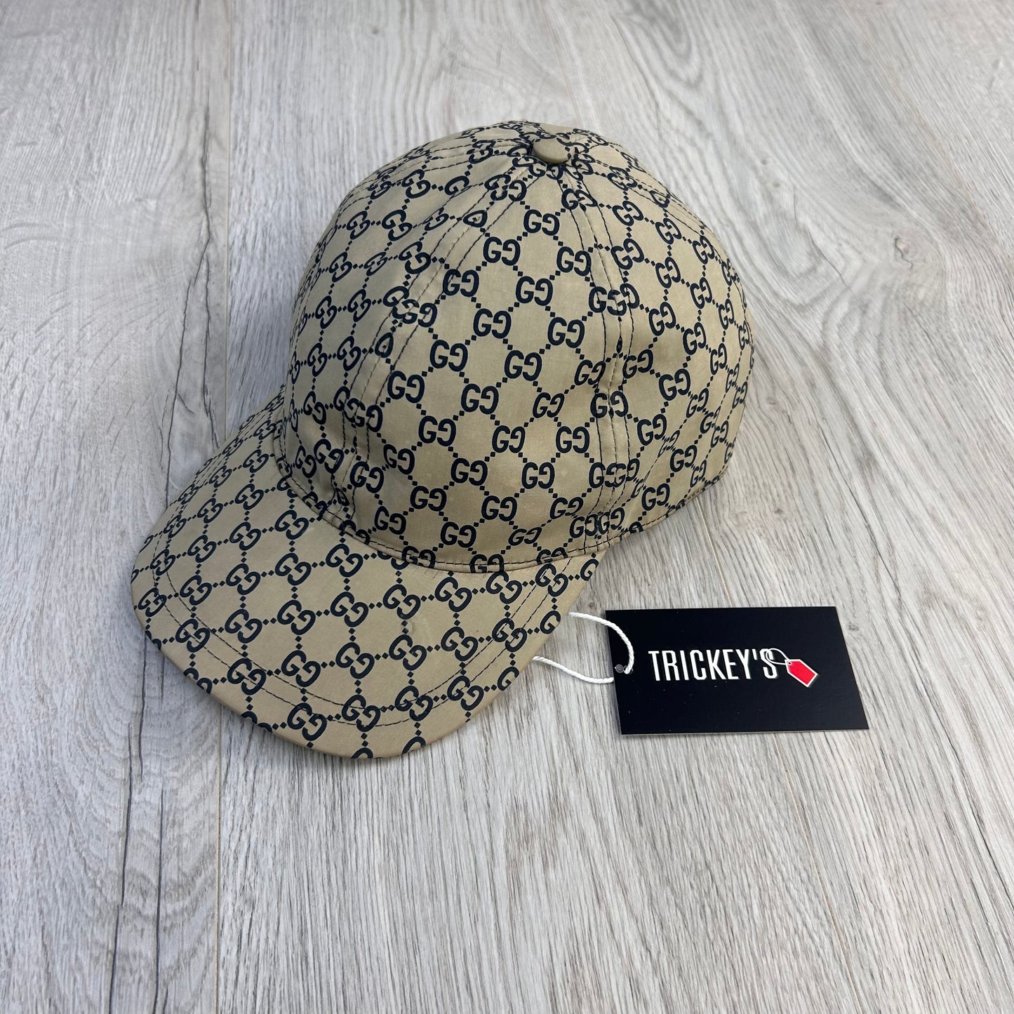 Gucci Men’s Beige Nylon GG Baseball Cap