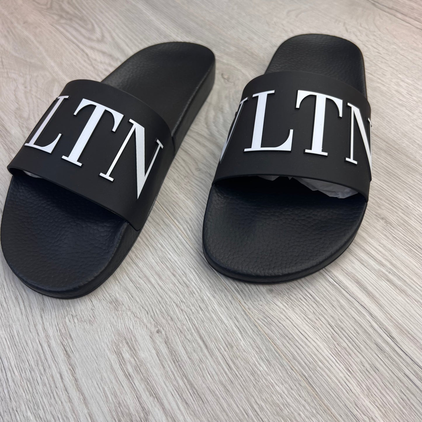 Valentino Men’s Black Rubber Sliders