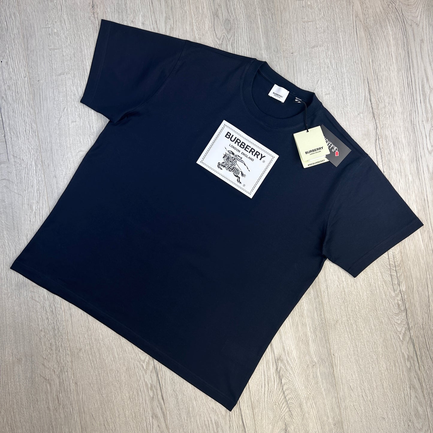 Burberry Men’s Navy Equestrian Knight T-shirt