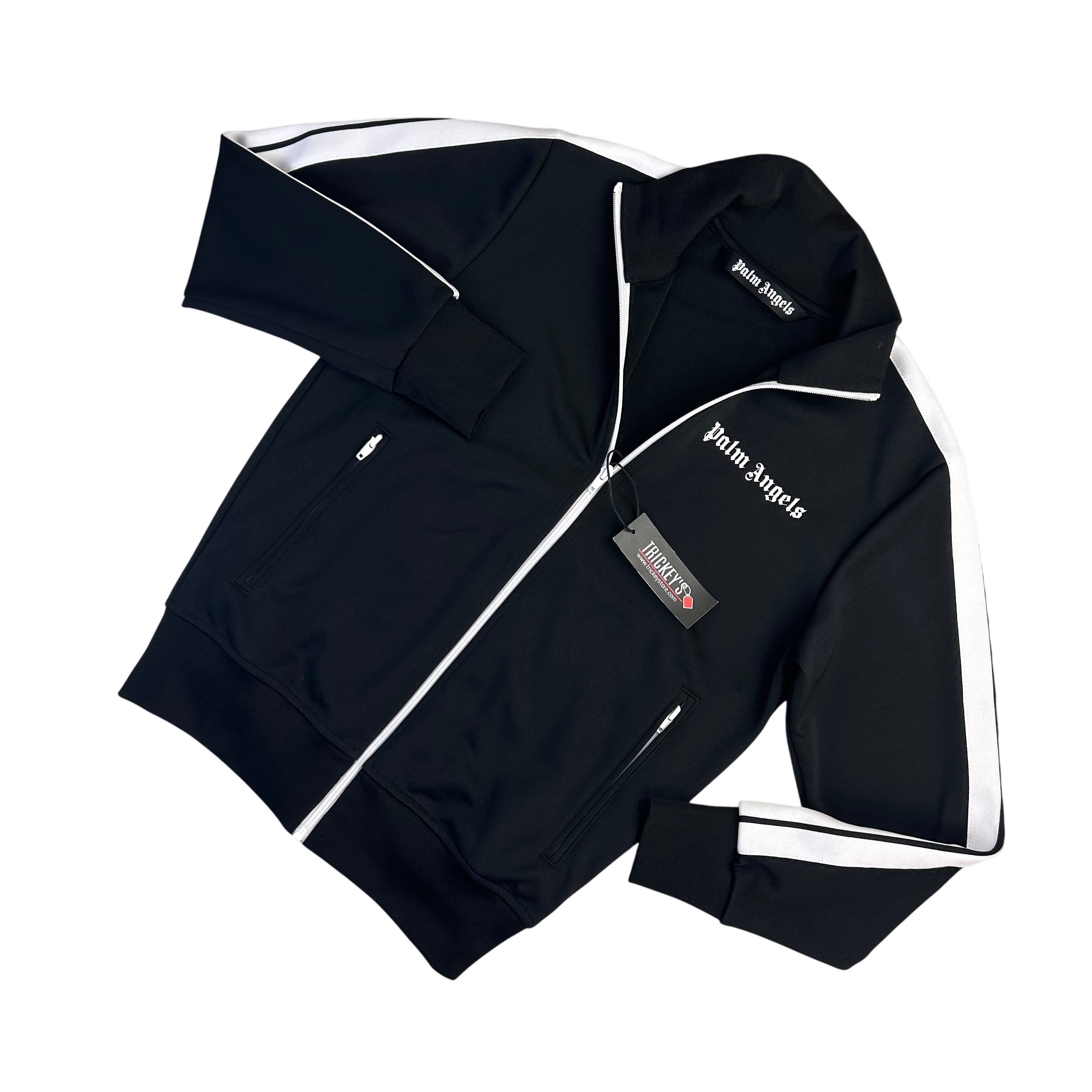 Palm Angels Men's Zip-up Black Track Jacket – Trickey.store