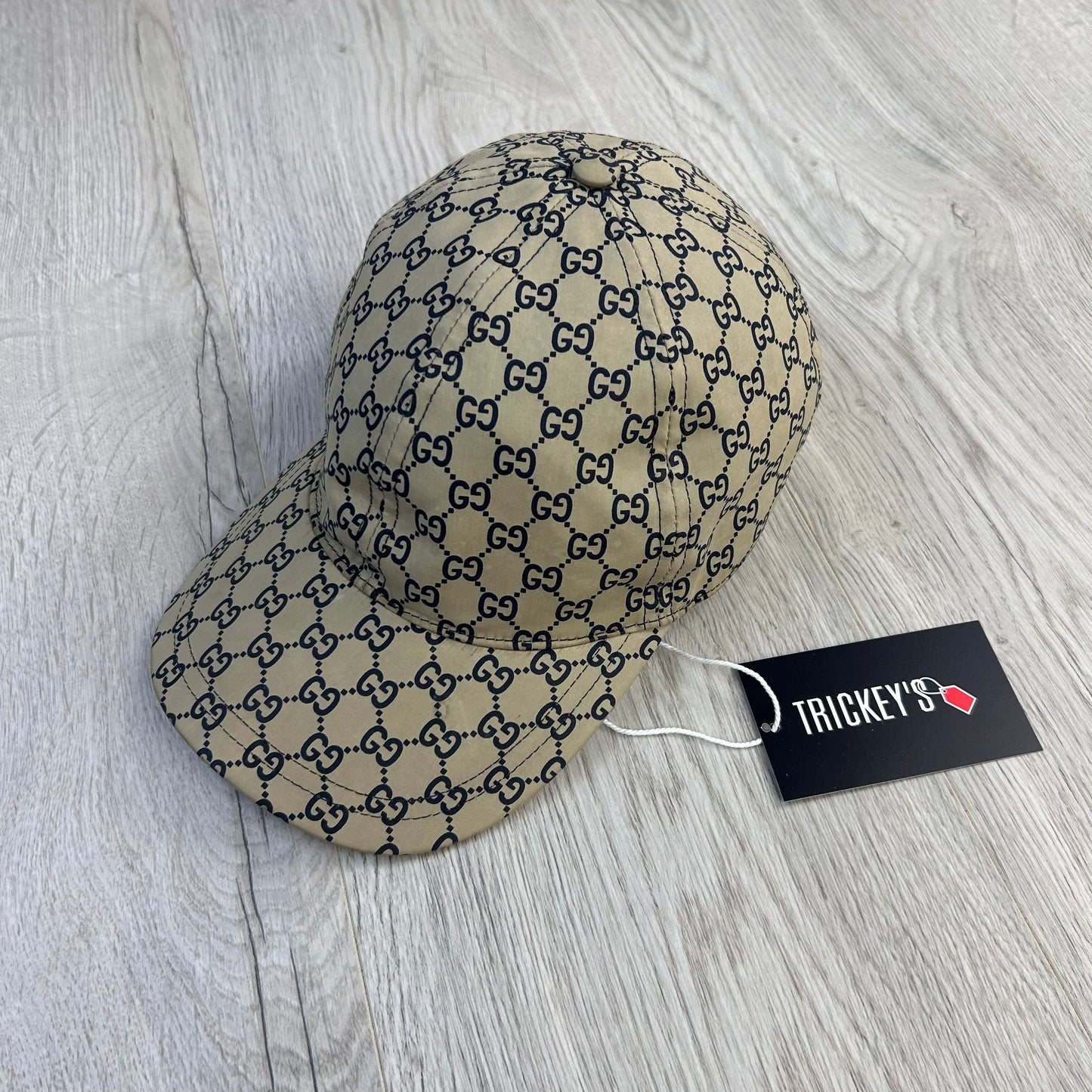 Gucci Men’s Beige Nylon GG Baseball Cap