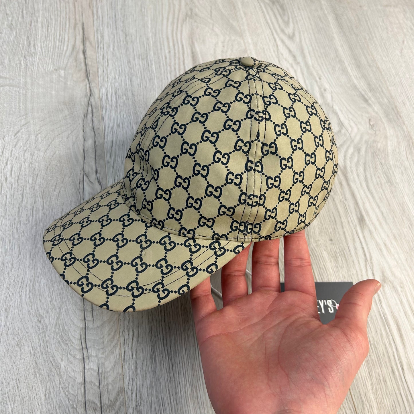 Gucci Men’s Beige Nylon GG Baseball Cap
